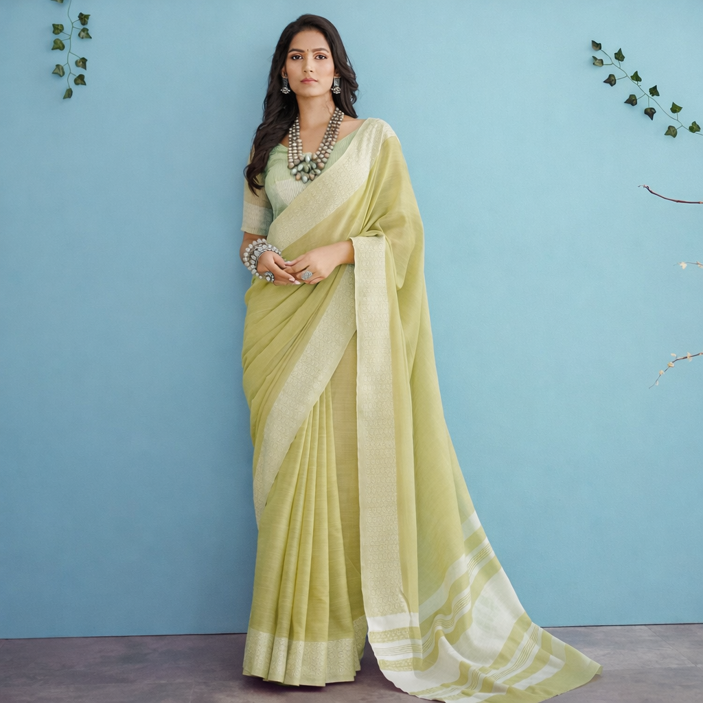 Linen Saree