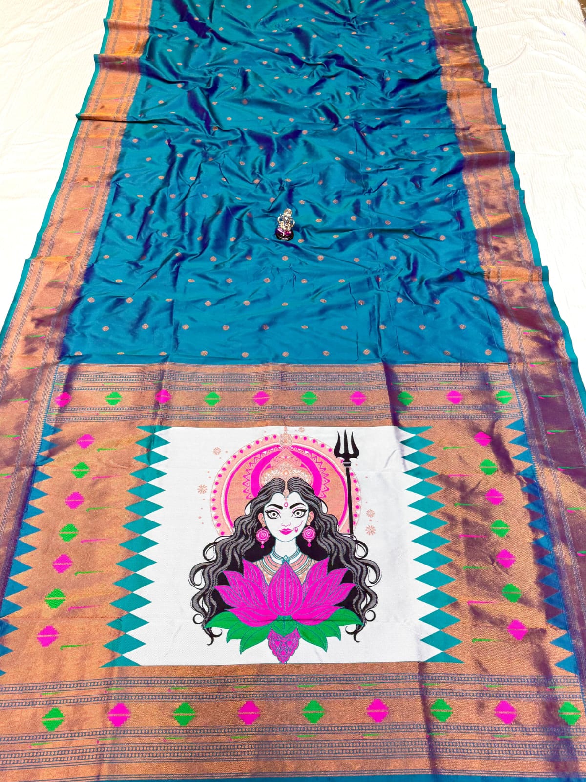 Adi Shakti Paithani – Premium Katan Silk Saree