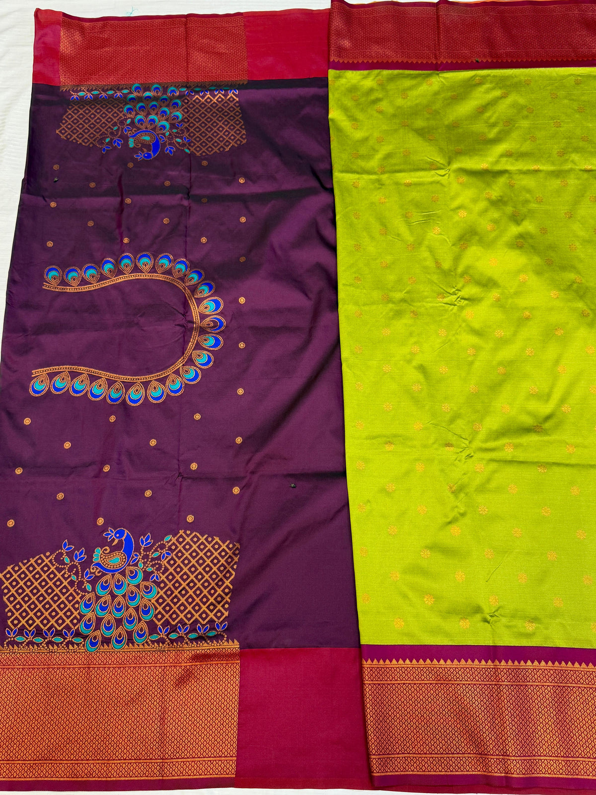 Royal Yeola Kalanjali Double Pallu Paithani Silk Saree