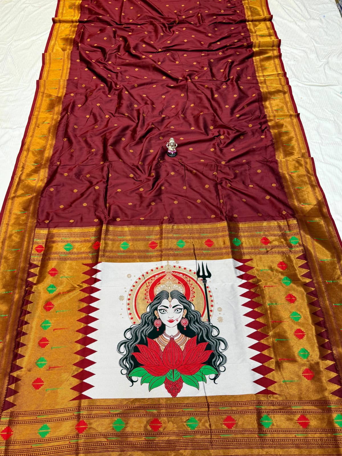 Adi Shakti Paithani – Premium Katan Silk Saree