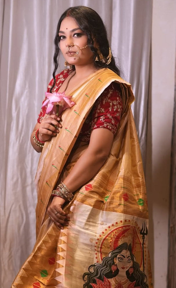 Adi Shakti Paithani – Premium Katan Silk Saree