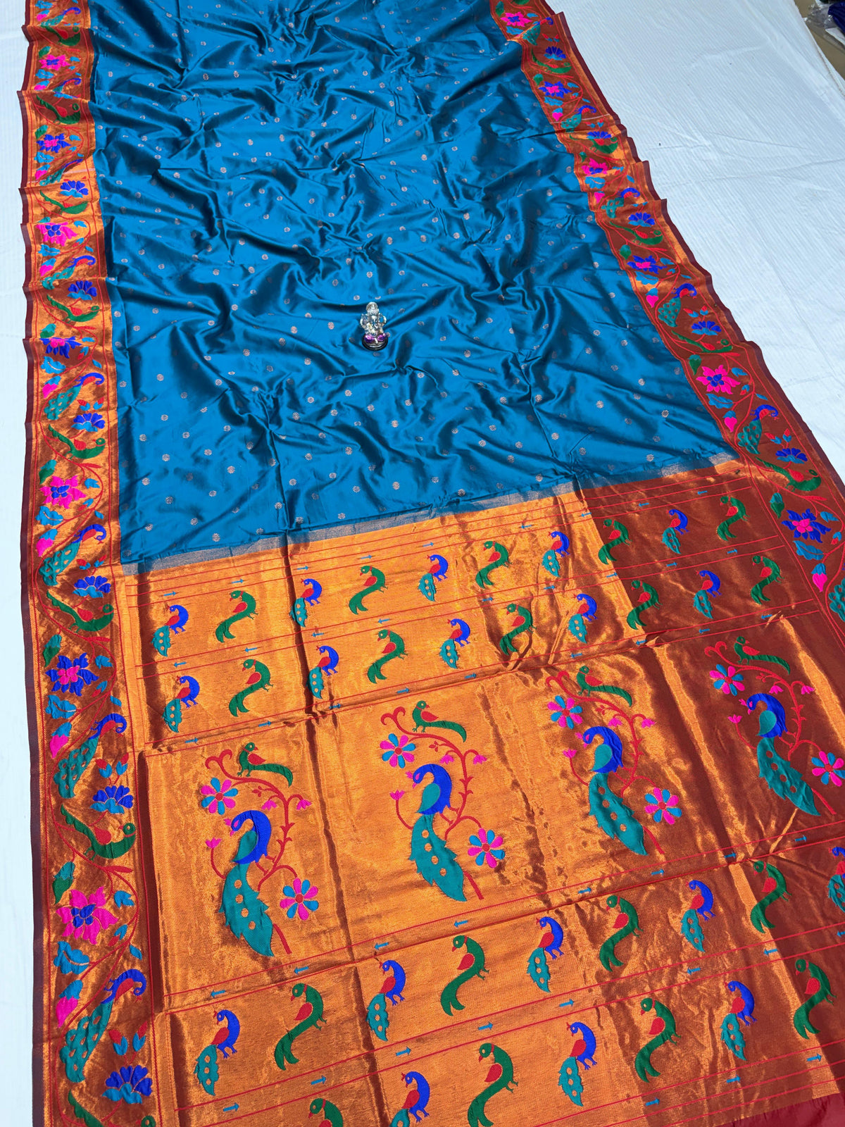 Maharani Pushpaa Paithani – Mor Popat Brocade Silk Saree