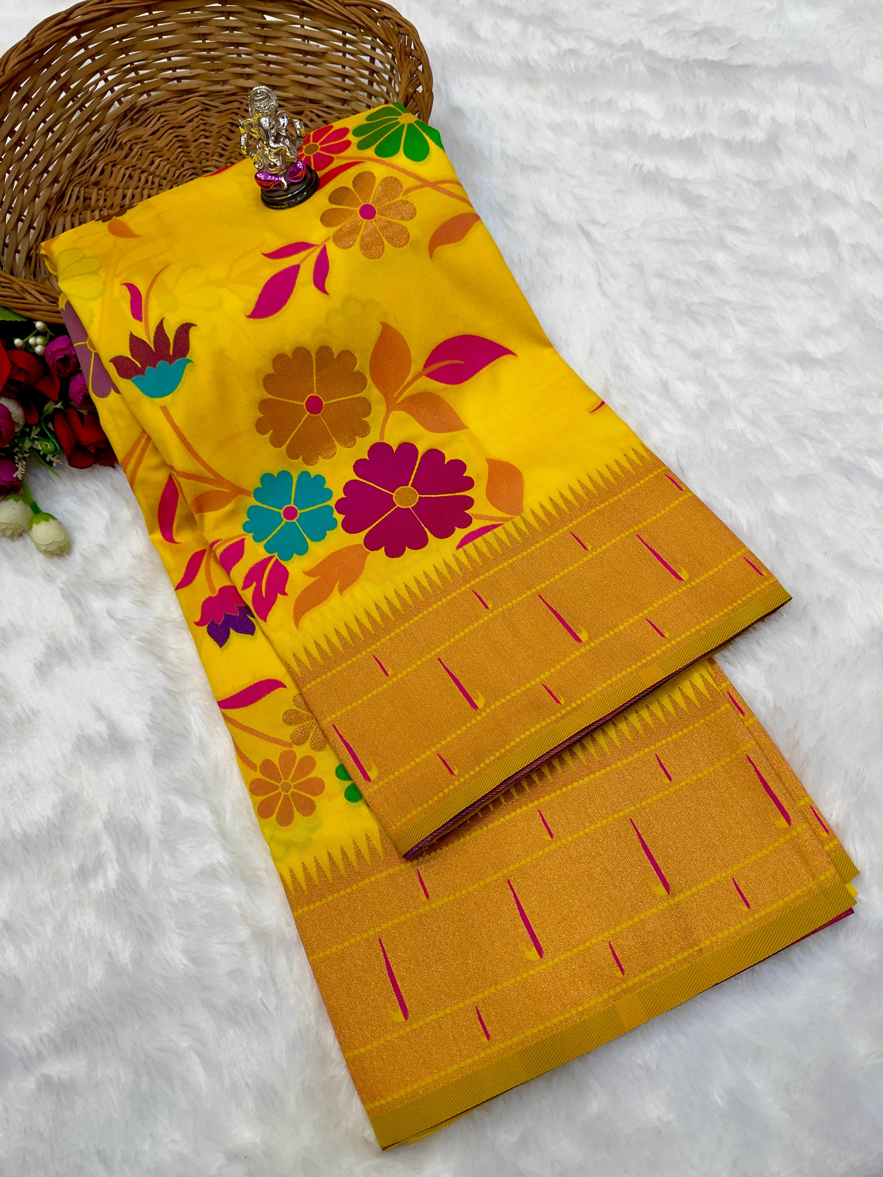 Premium Brocade Paithani Silk Saree