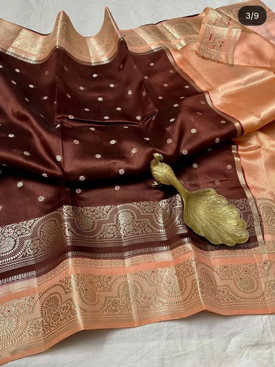 Premium Banarasi Raw Mango Silk Saree – Soft & Lightweight