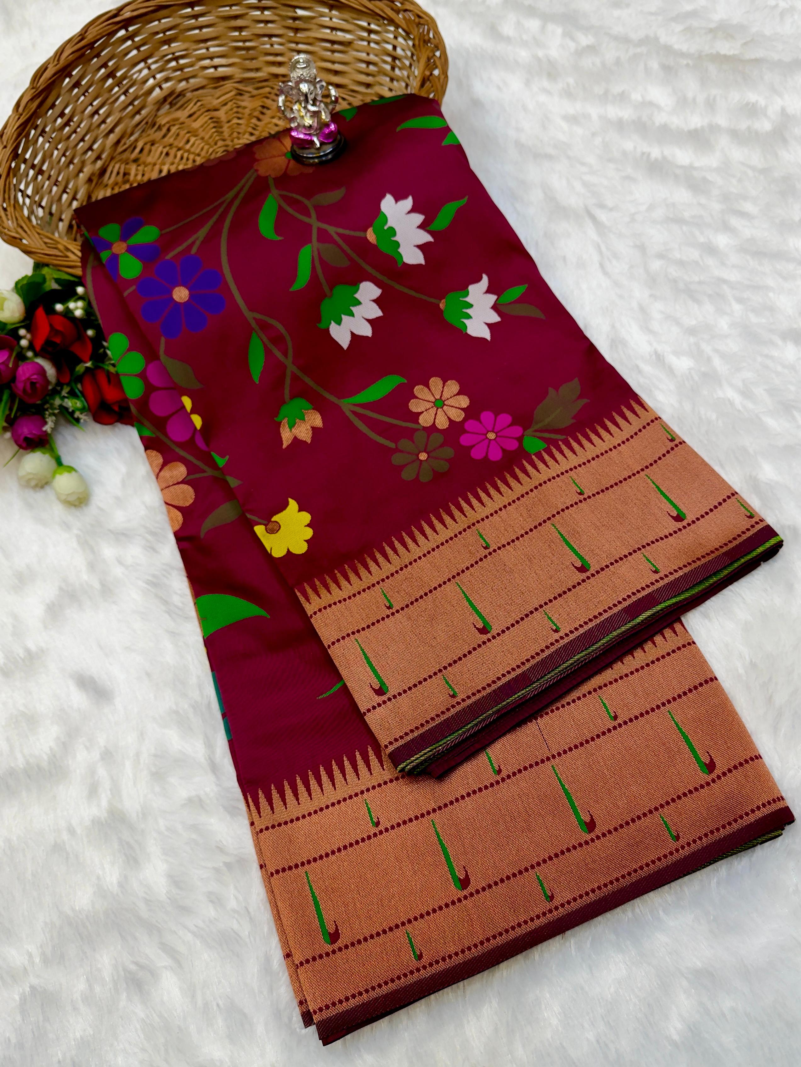 Premium Brocade Paithani Silk Saree