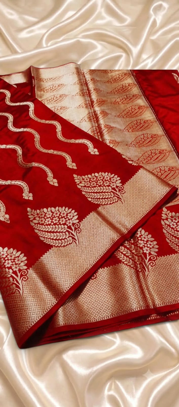 Banarasi Soft Raw Mango Silk Woven Sarees