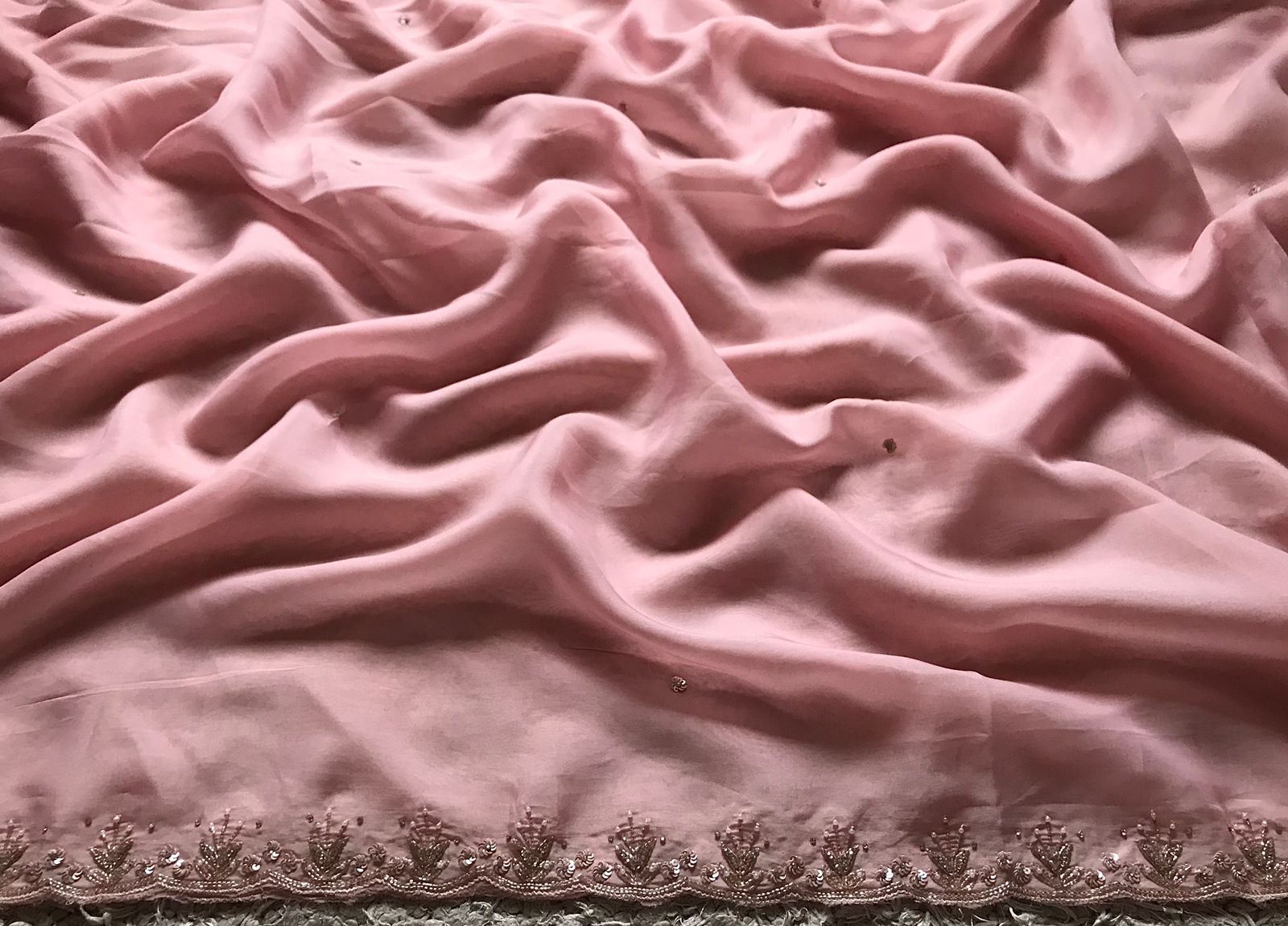 Premium Pure Organza Silk Handwork Saree