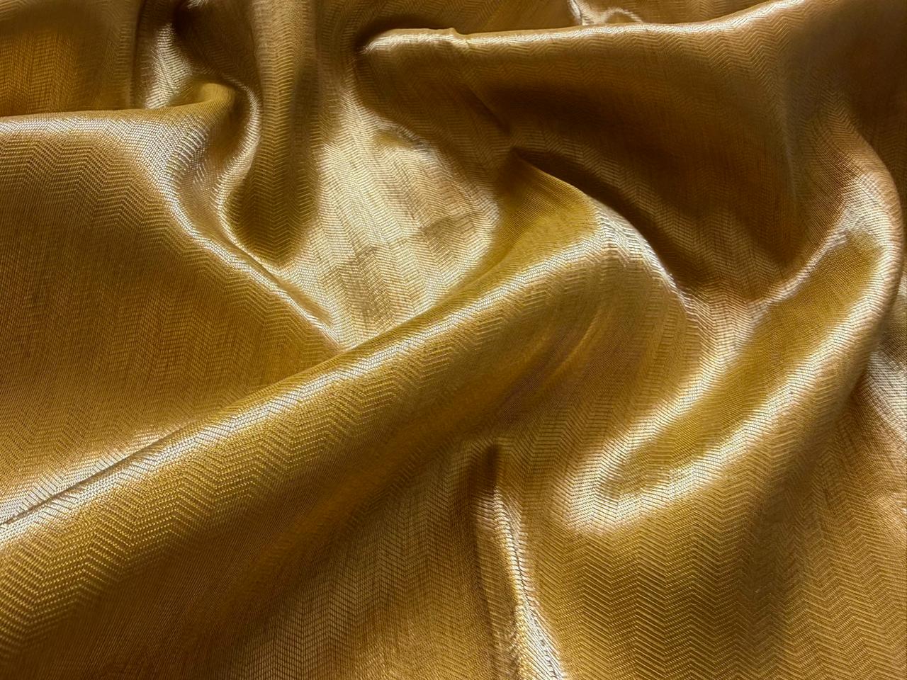 Heritage Kashmiri Pure Kani Silk Saree with Zari Weaving & Zardozi Handwork