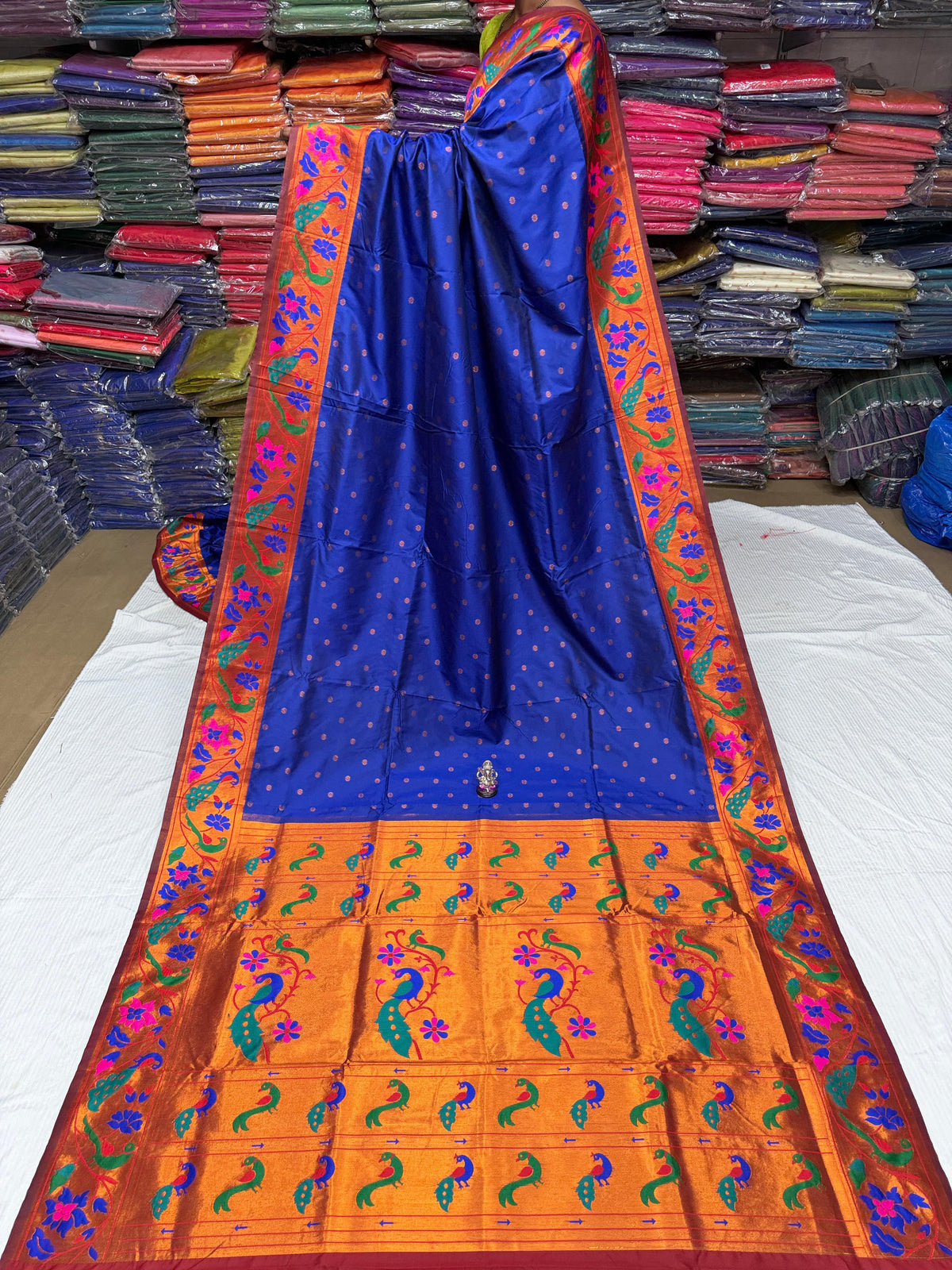 Maharani Pushpaa Paithani – Mor Popat Brocade Silk Saree