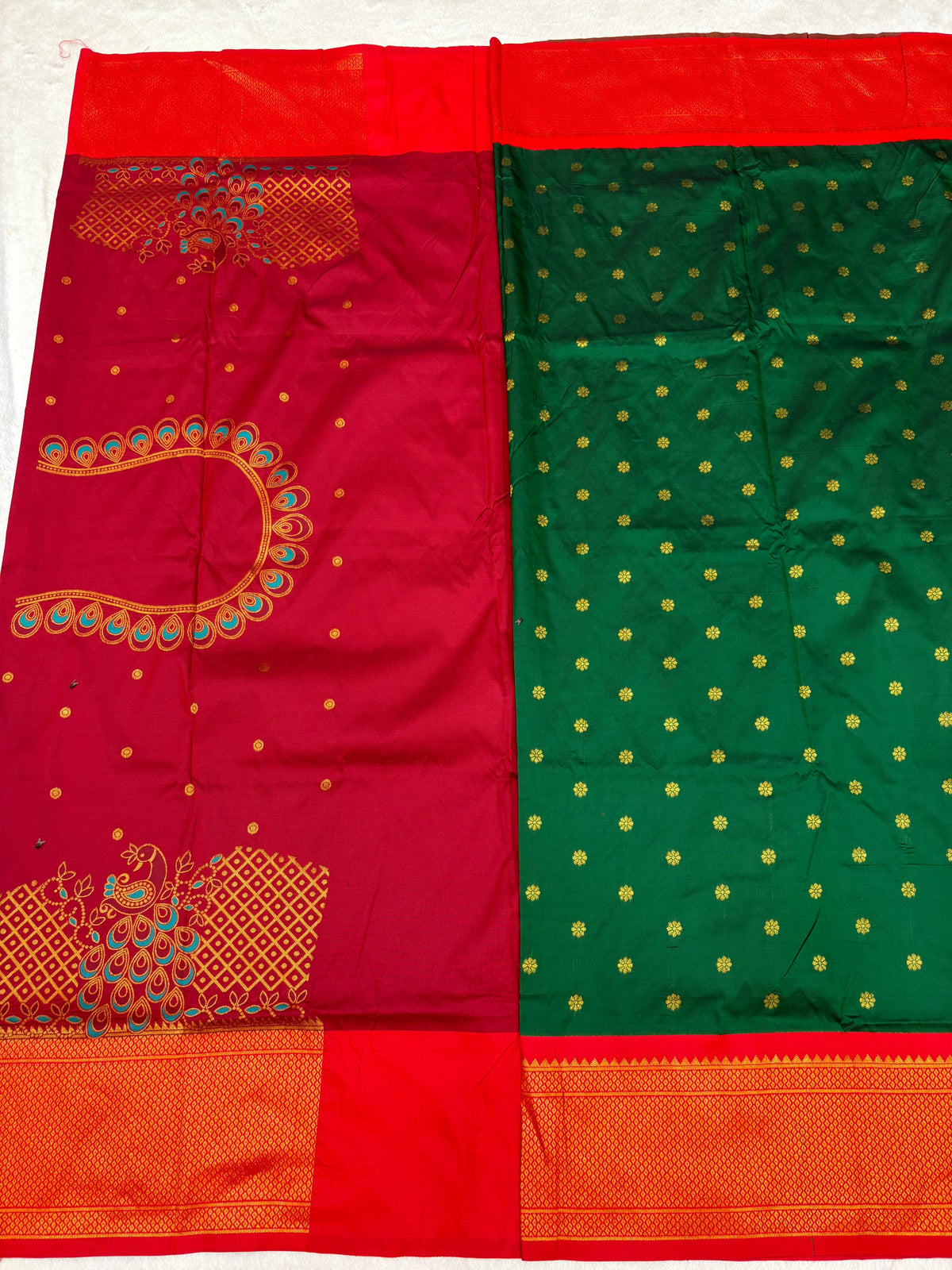 Royal Yeola Kalanjali Double Pallu Paithani Silk Saree