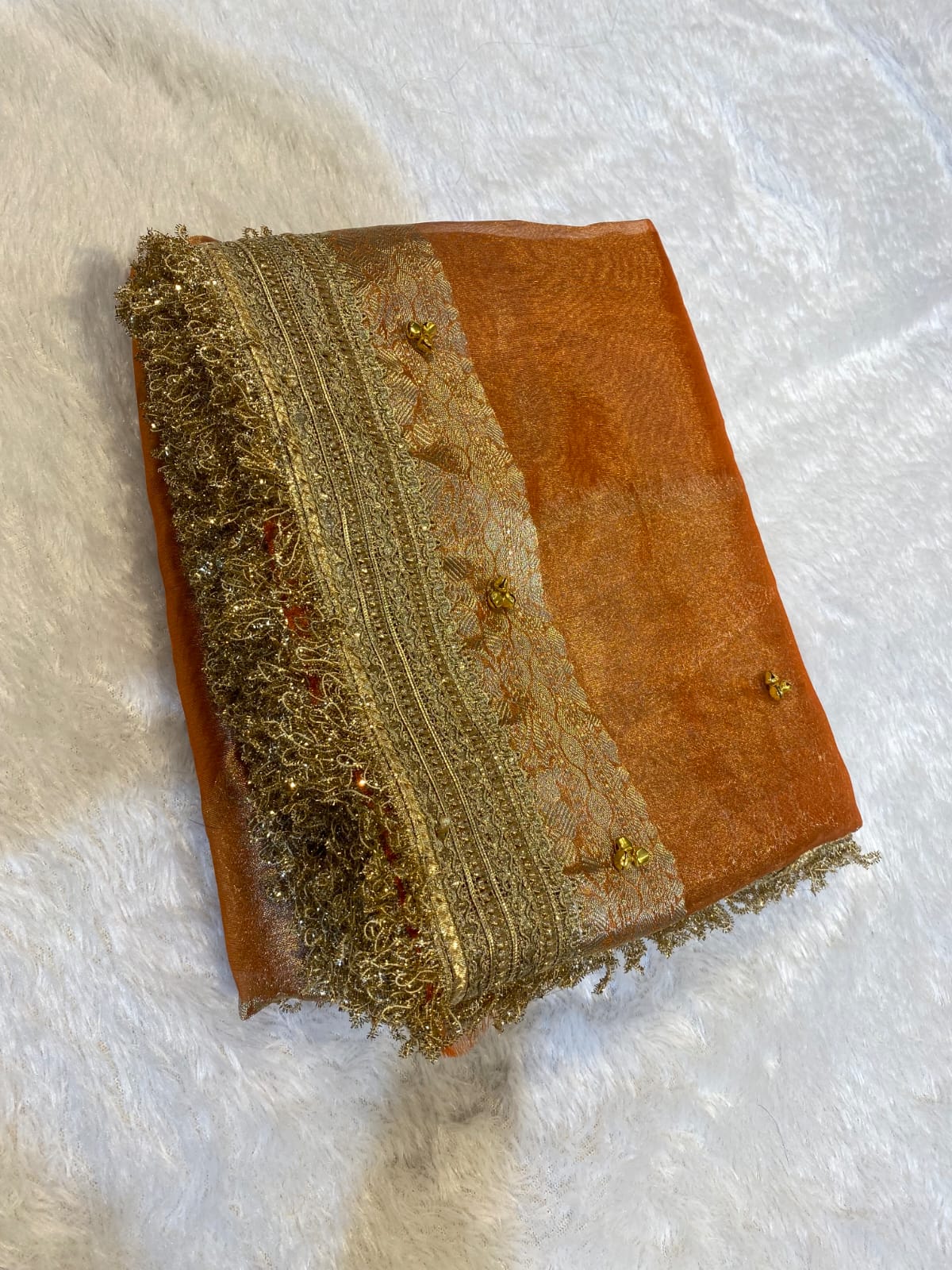 Trending Banarasi Tissue Silk Saree with Elegant Ghungroo Detailing