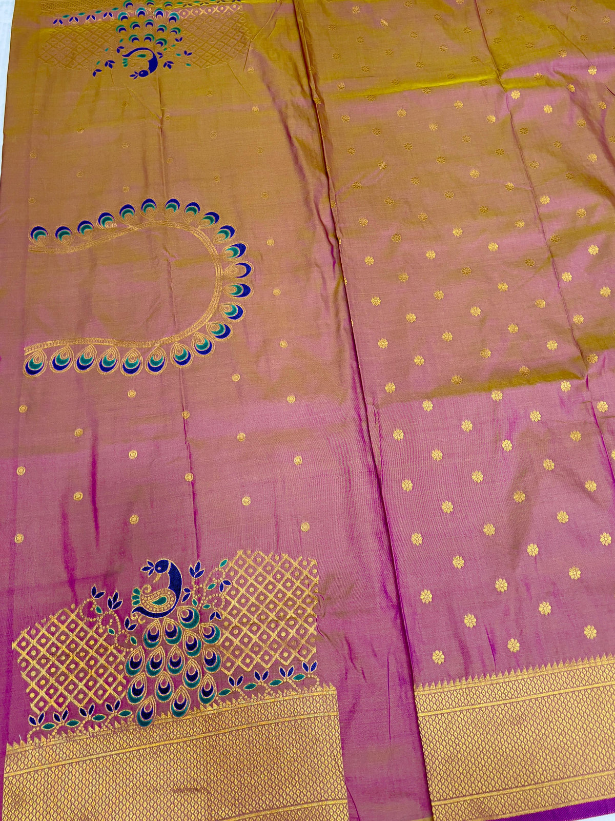 Royal Yeola Kalanjali Double Pallu Paithani Silk Saree