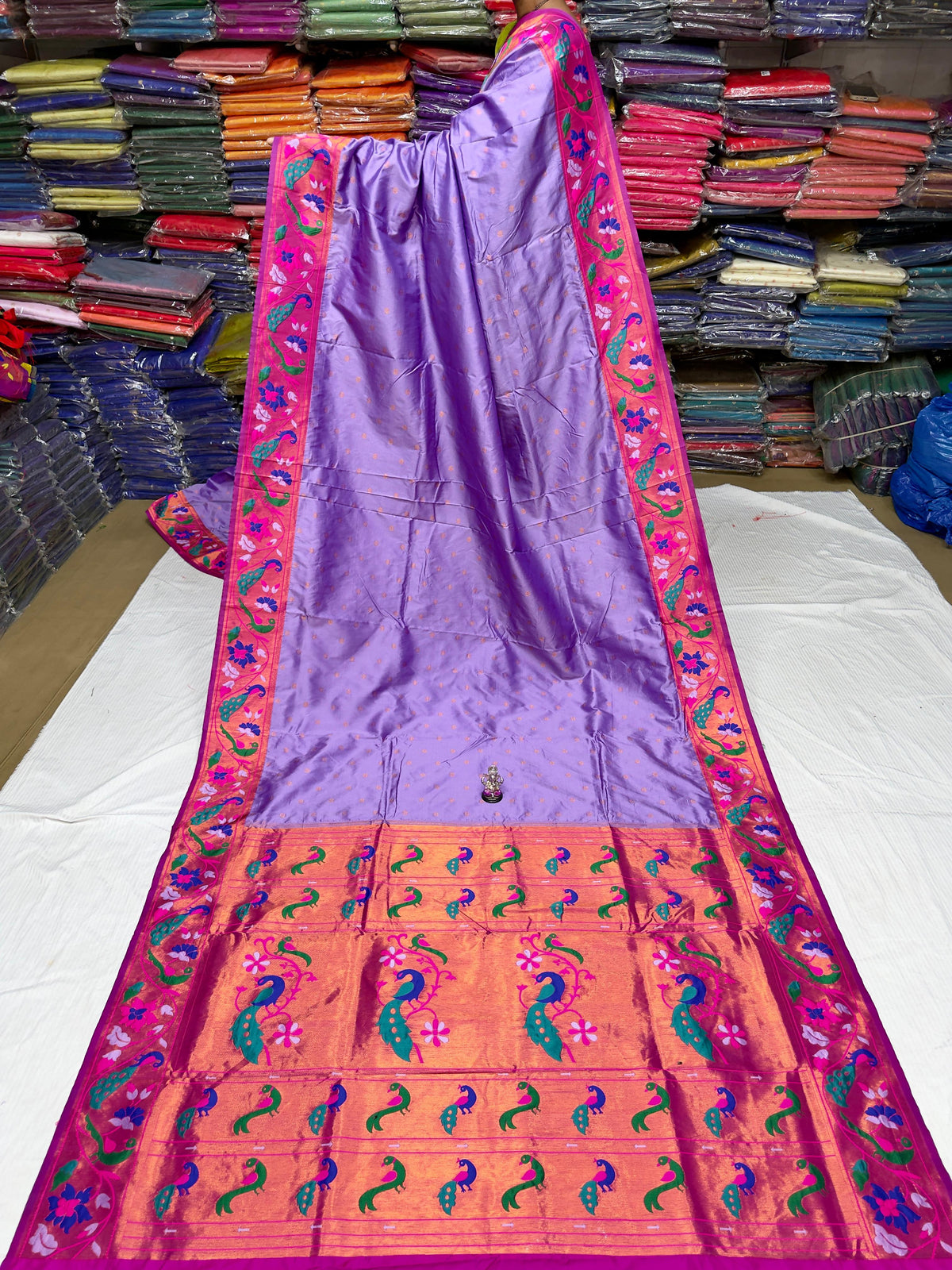 Maharani Pushpaa Paithani – Mor Popat Brocade Silk Saree