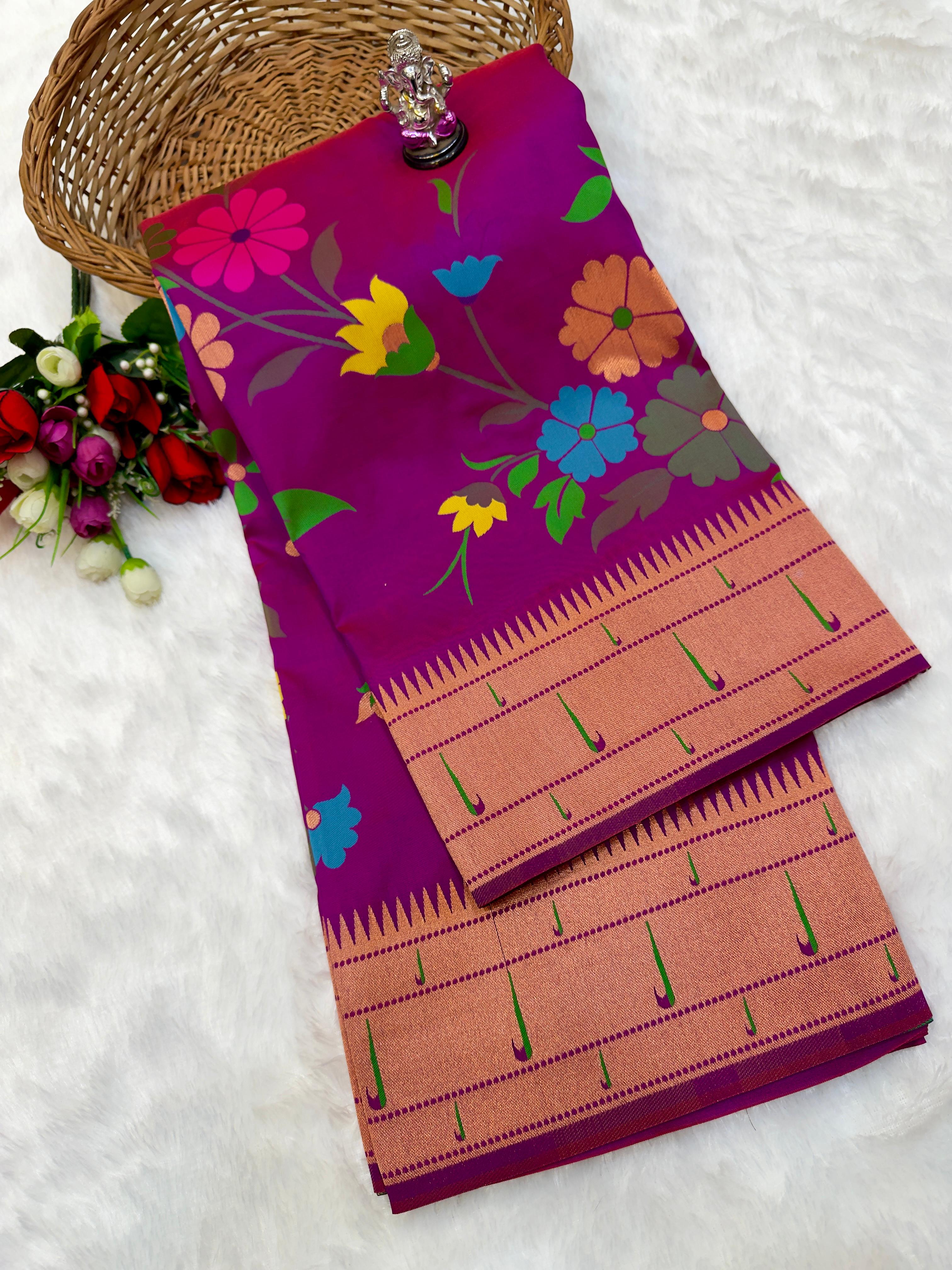 Premium Brocade Paithani Silk Saree