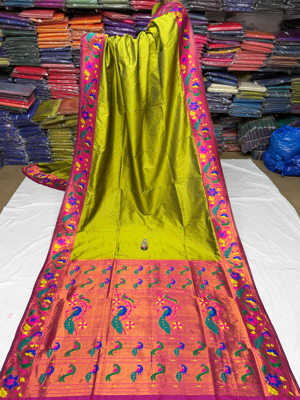 Maharani Pushpaa Paithani – Mor Popat Brocade Silk Saree