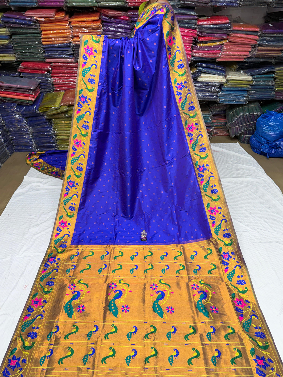 Maharani Pushpaa Paithani – Mor Popat Brocade Silk Saree