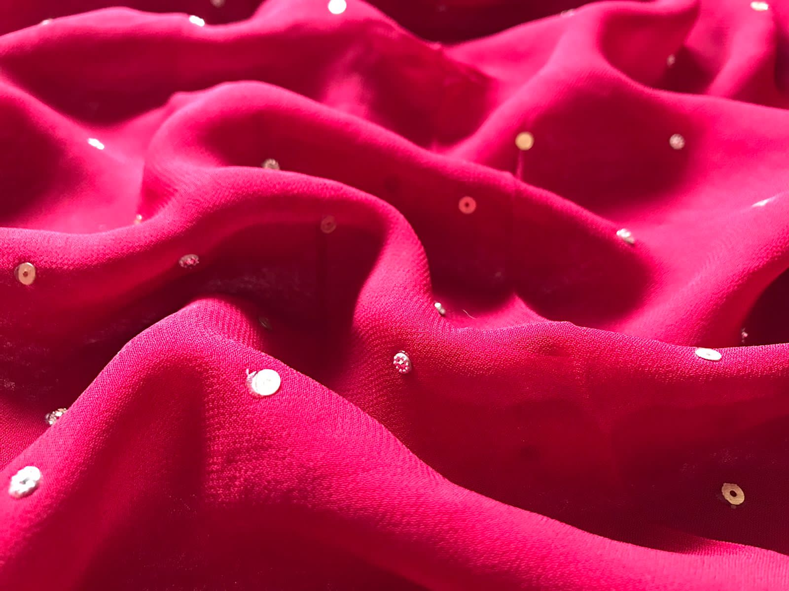 Premium Pure Georgette Silk Handwork Saree