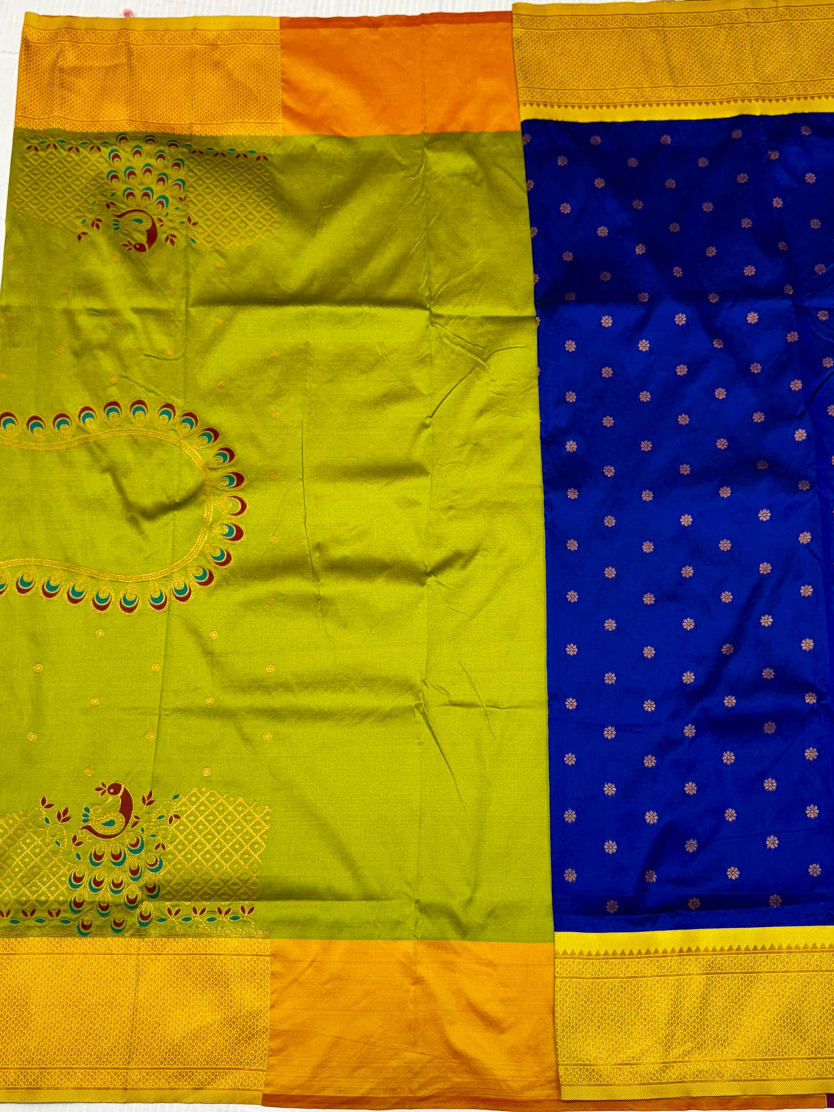 Royal Yeola Kalanjali Double Pallu Paithani Silk Saree