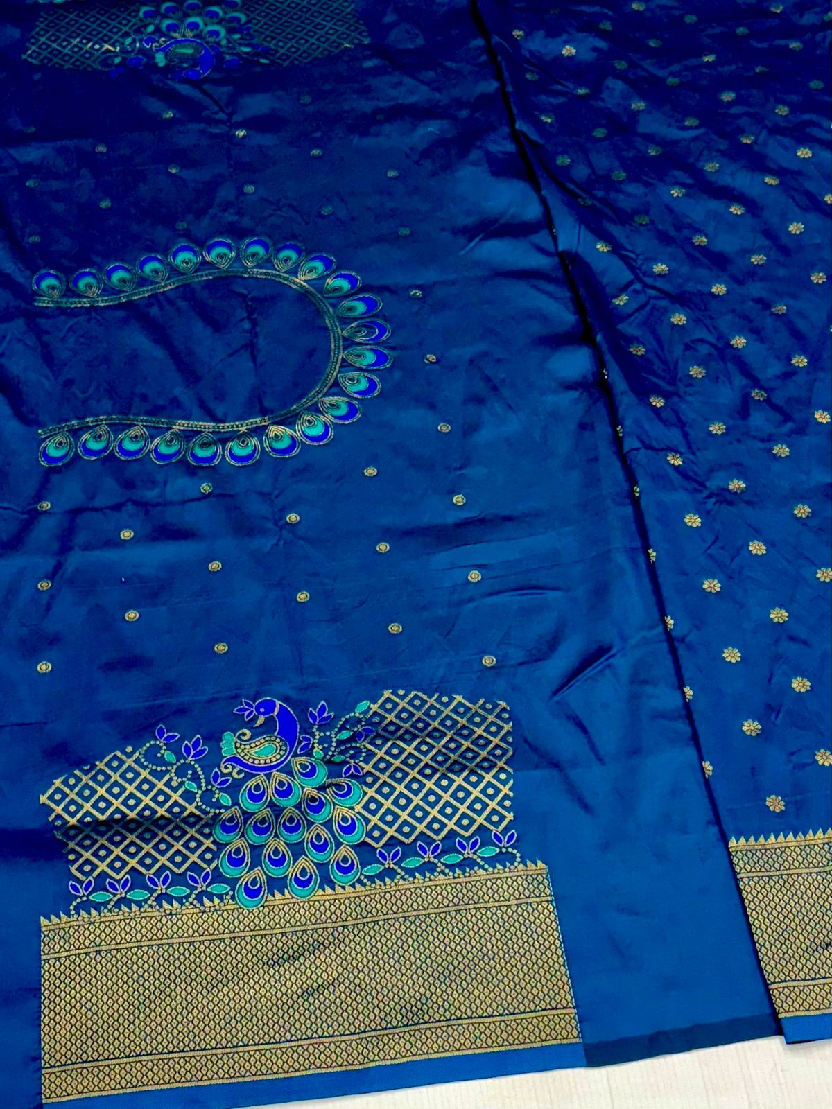 Royal Yeola Kalanjali Double Pallu Paithani Silk Saree