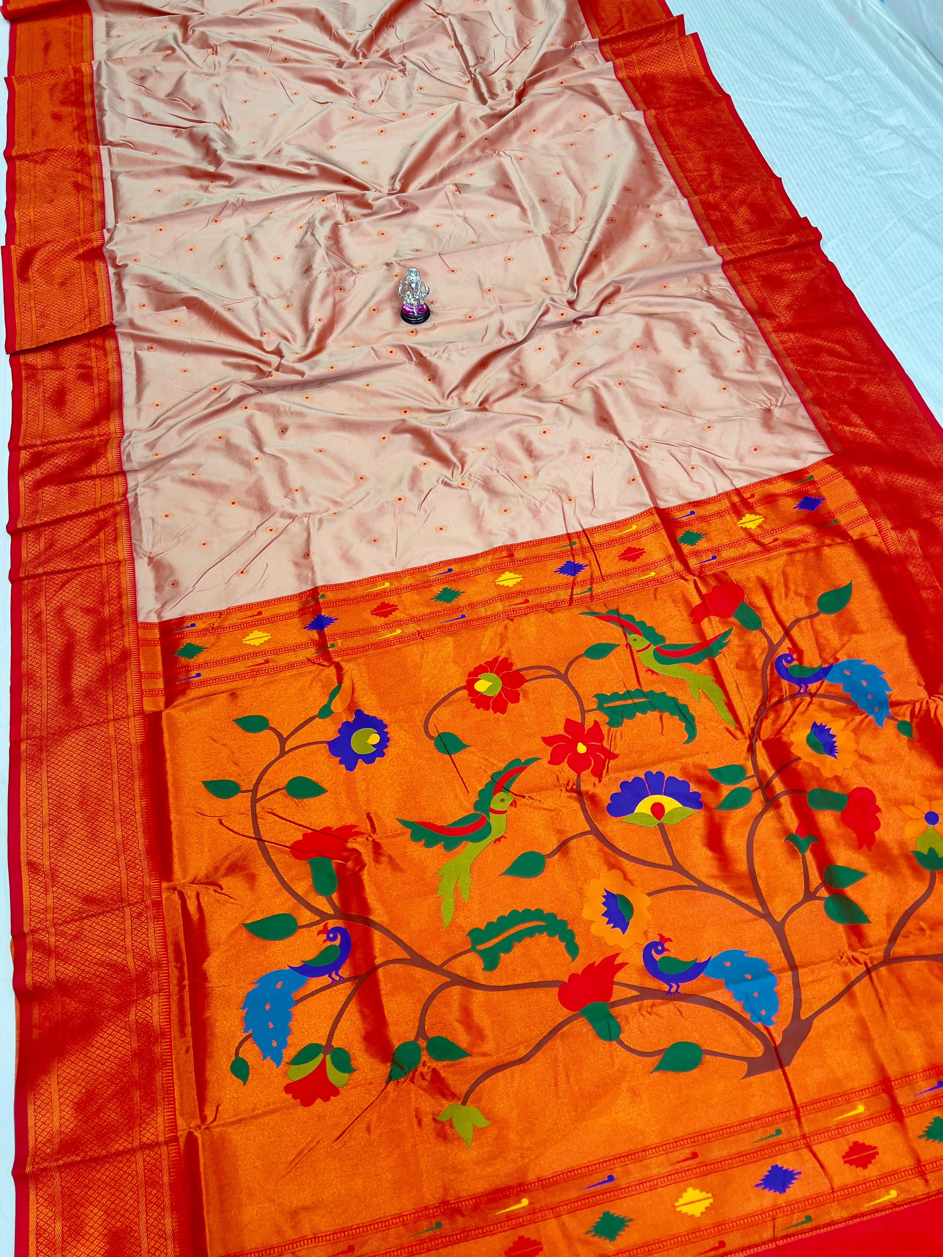 Elegant Kadiyal Paithani Saree in Premium Katan Silk