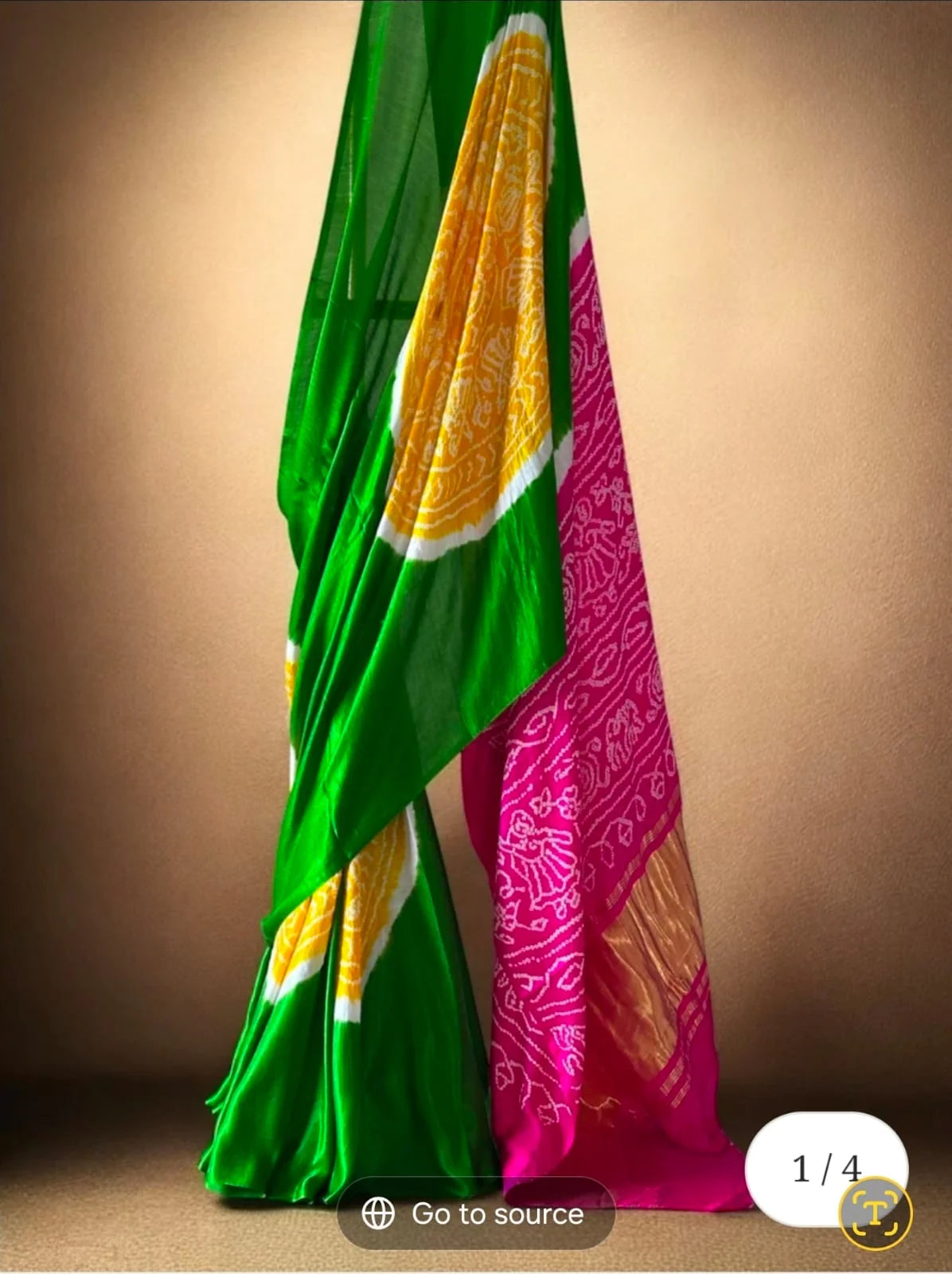 Green Glamour – Rai Bandhej Meets Rasmandal Elegance