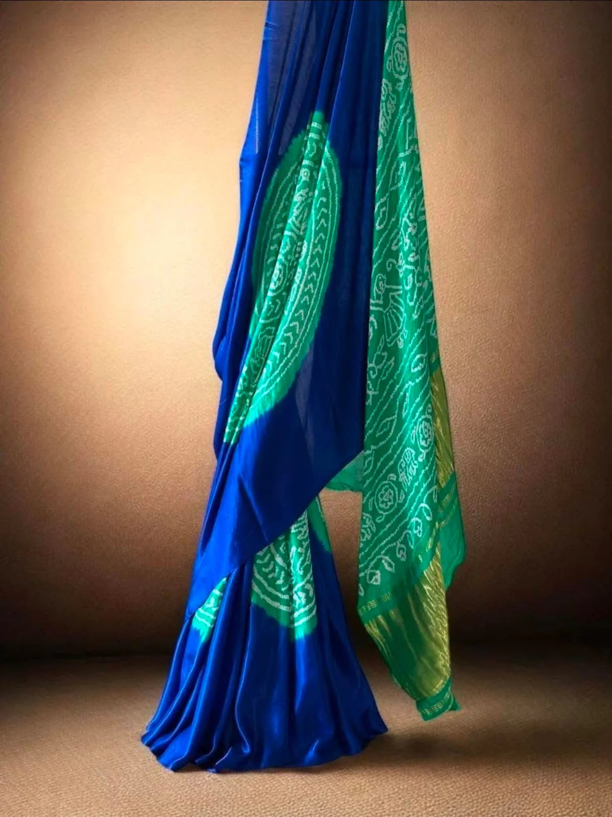 Blue Majesty – Pure Gajji Silk Heritage Saree