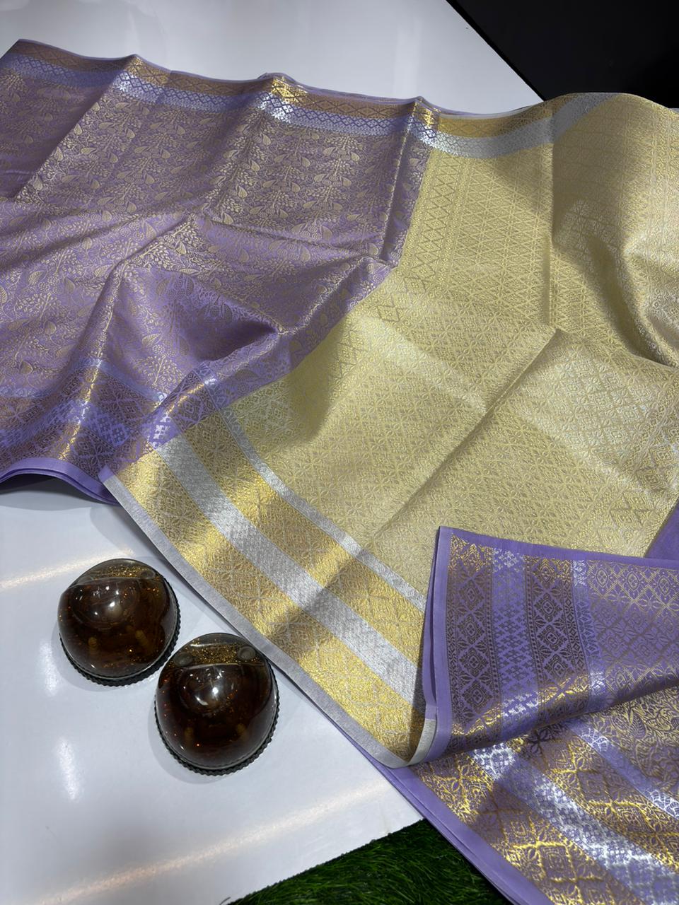Timeless Elegance – Soft Katan Tunchhui Woven Banaras Sarees