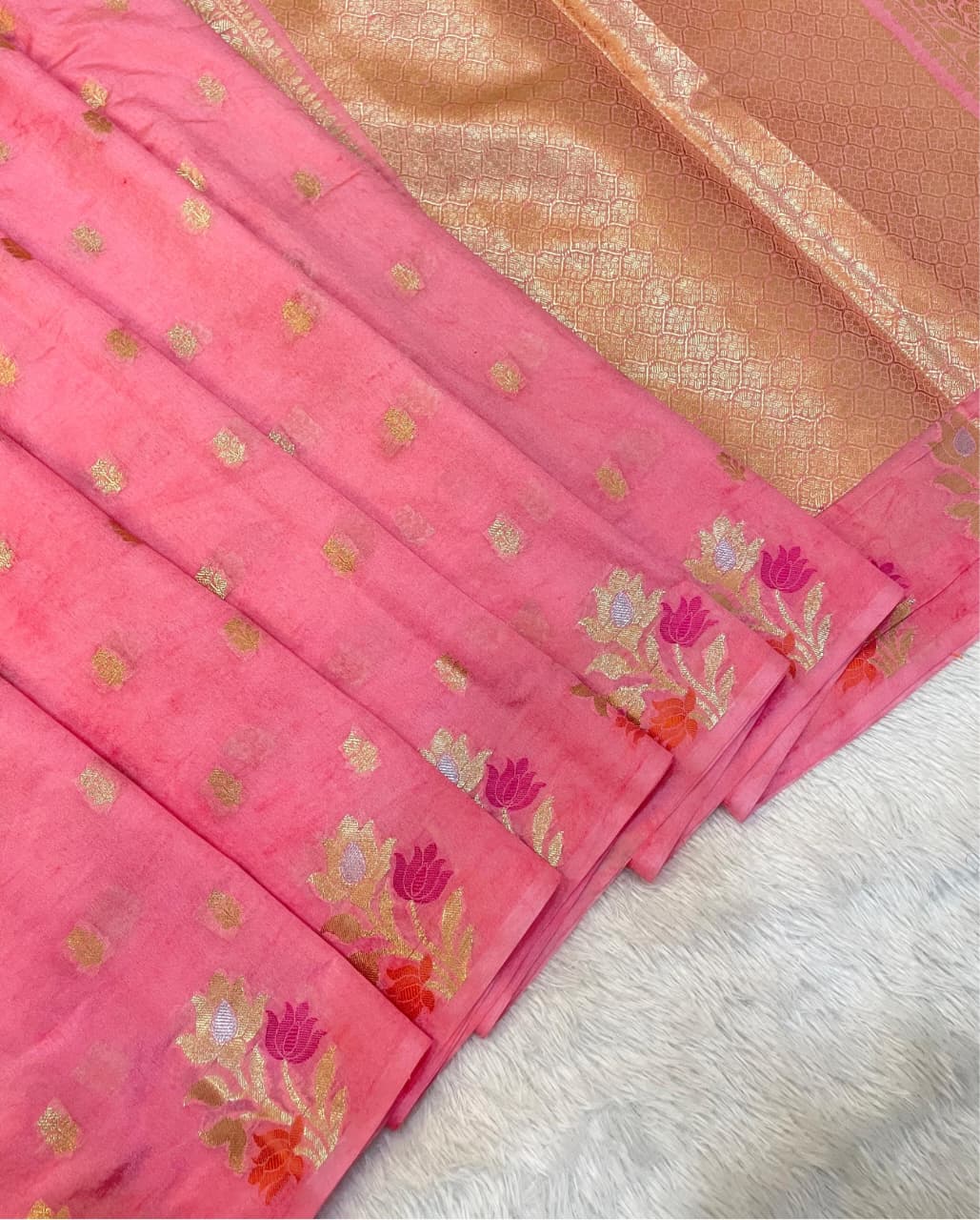 Banarasi exclusive Dyeble RAW MANGO Silk Saree