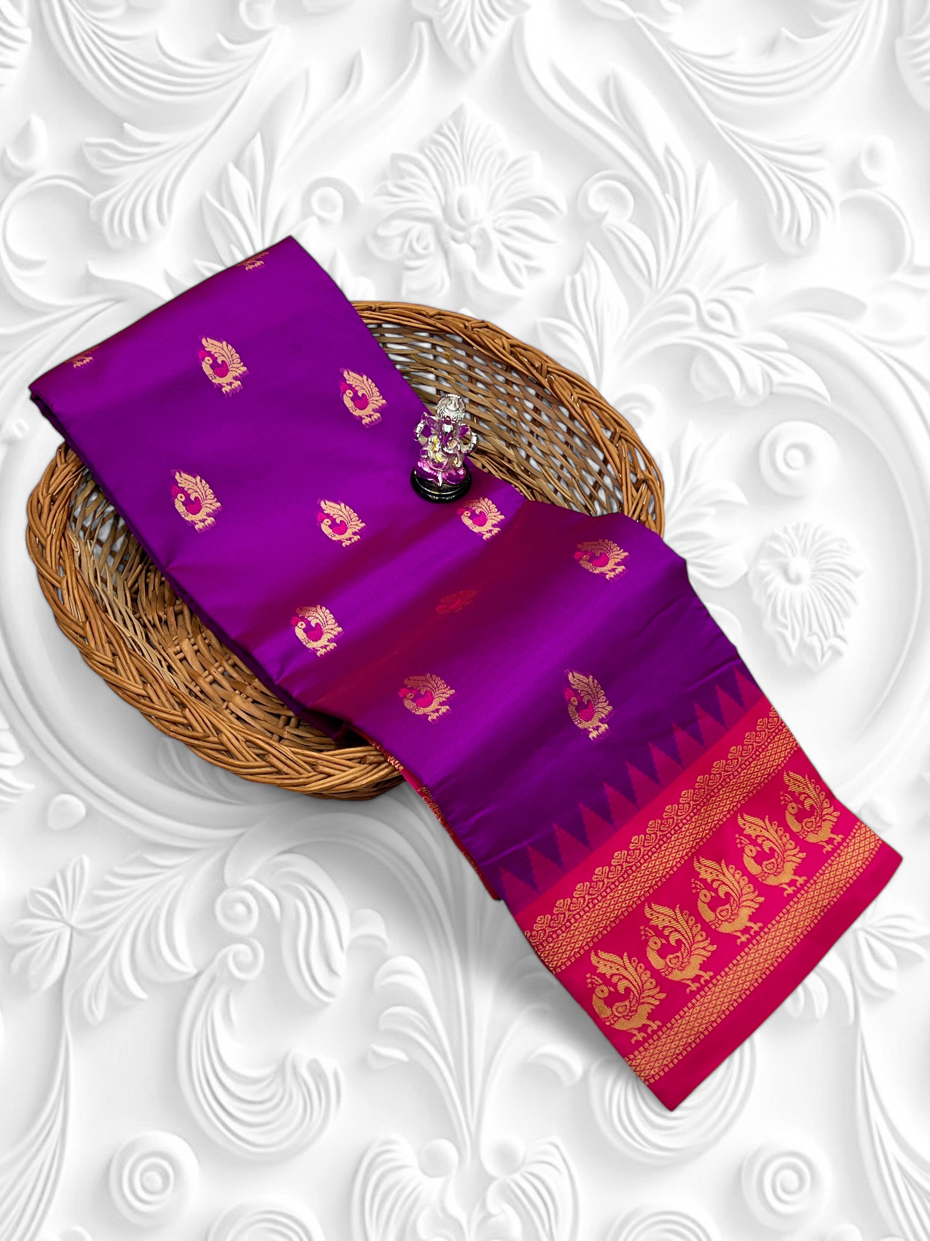 BEAUTIFUL SOFT SILK GADWAL PAITHANI SAREE
