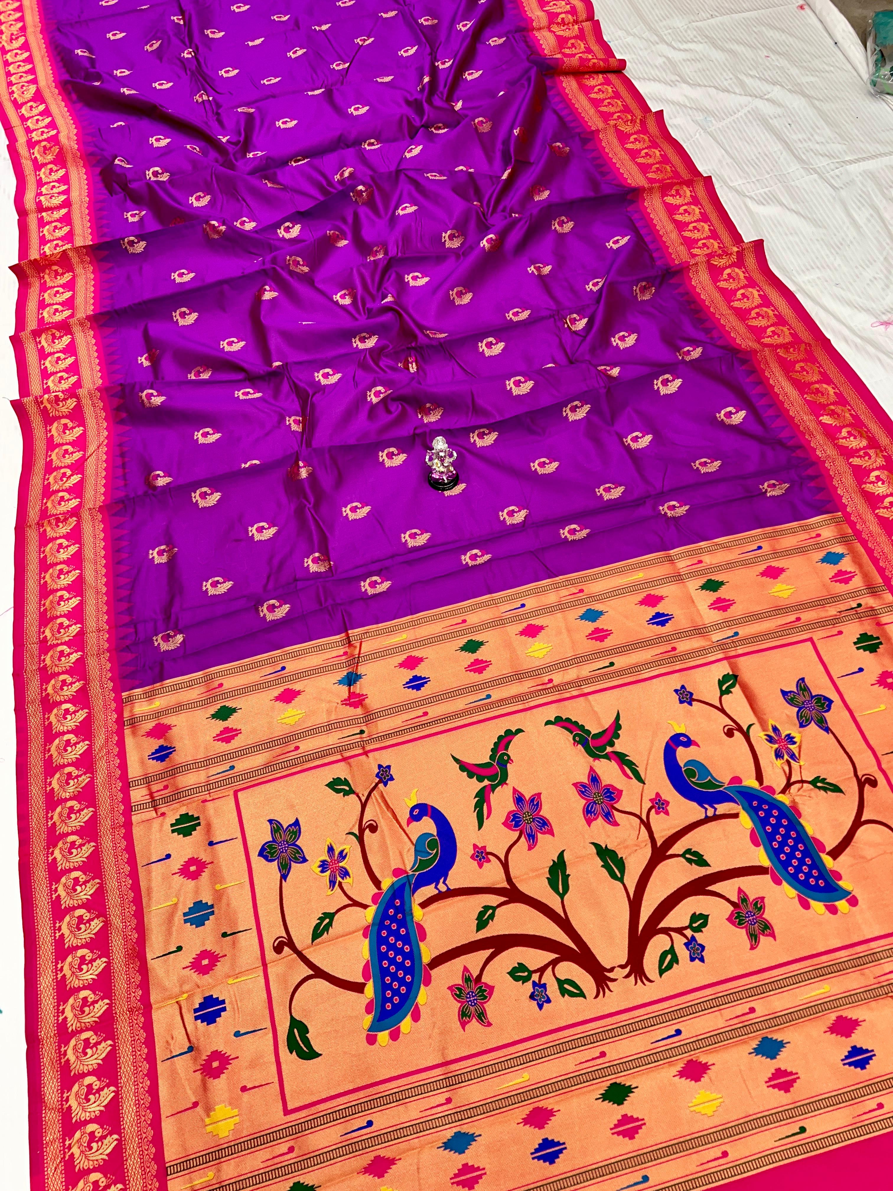 BEAUTIFUL SOFT SILK GADWAL PAITHANI SAREE