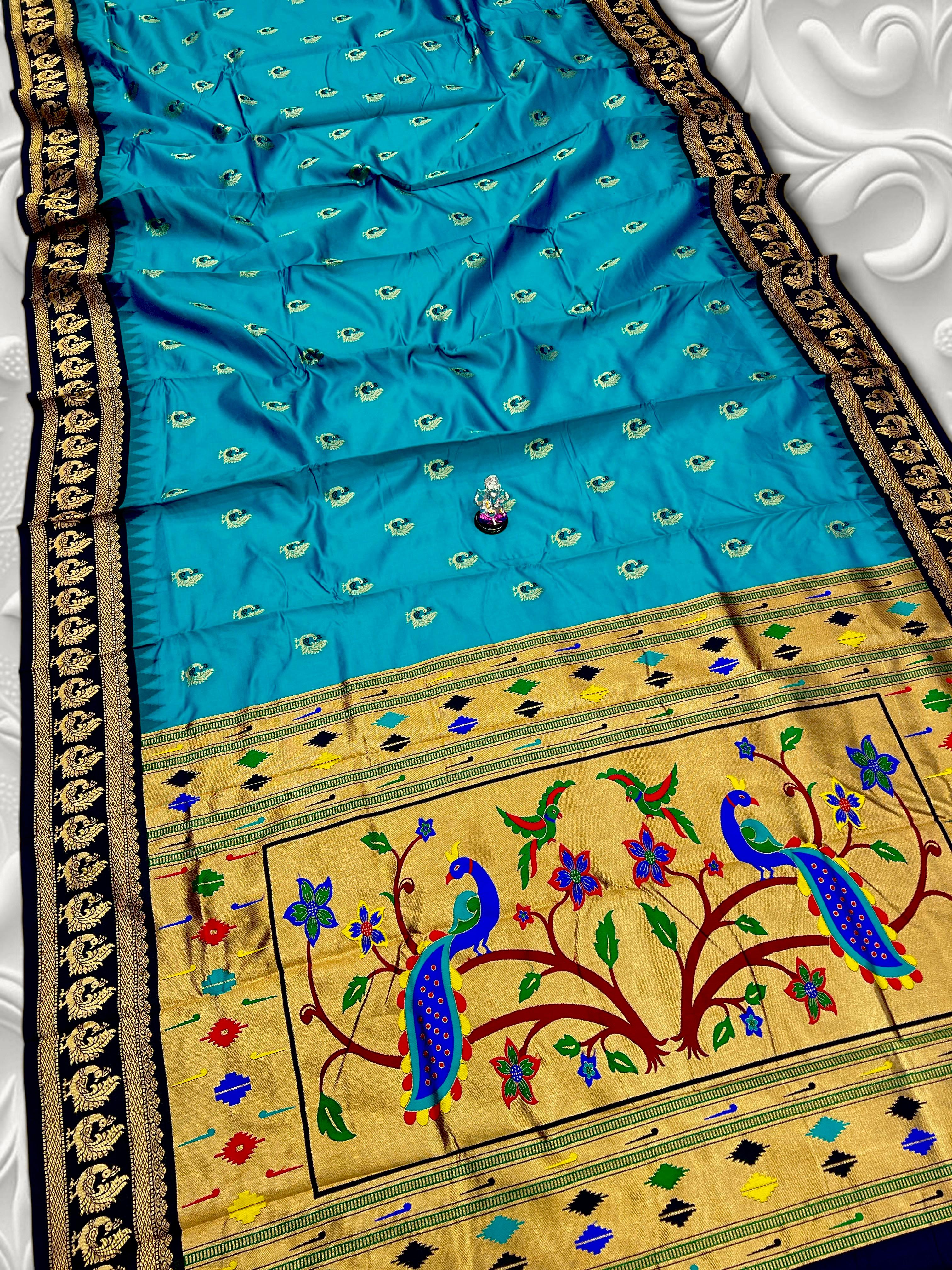 BEAUTIFUL SOFT SILK GADWAL PAITHANI SAREE