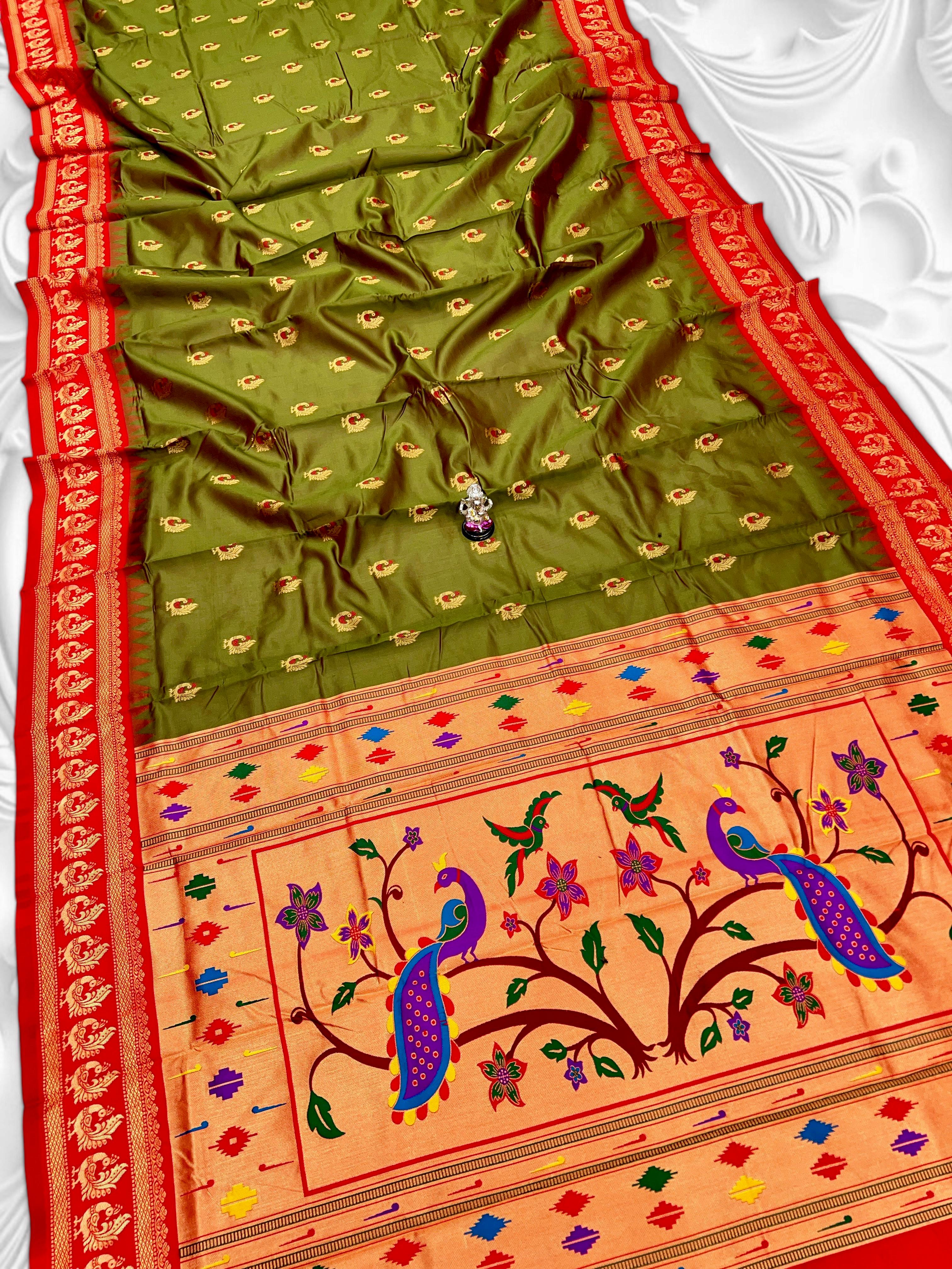 BEAUTIFUL SOFT SILK GADWAL PAITHANI SAREE