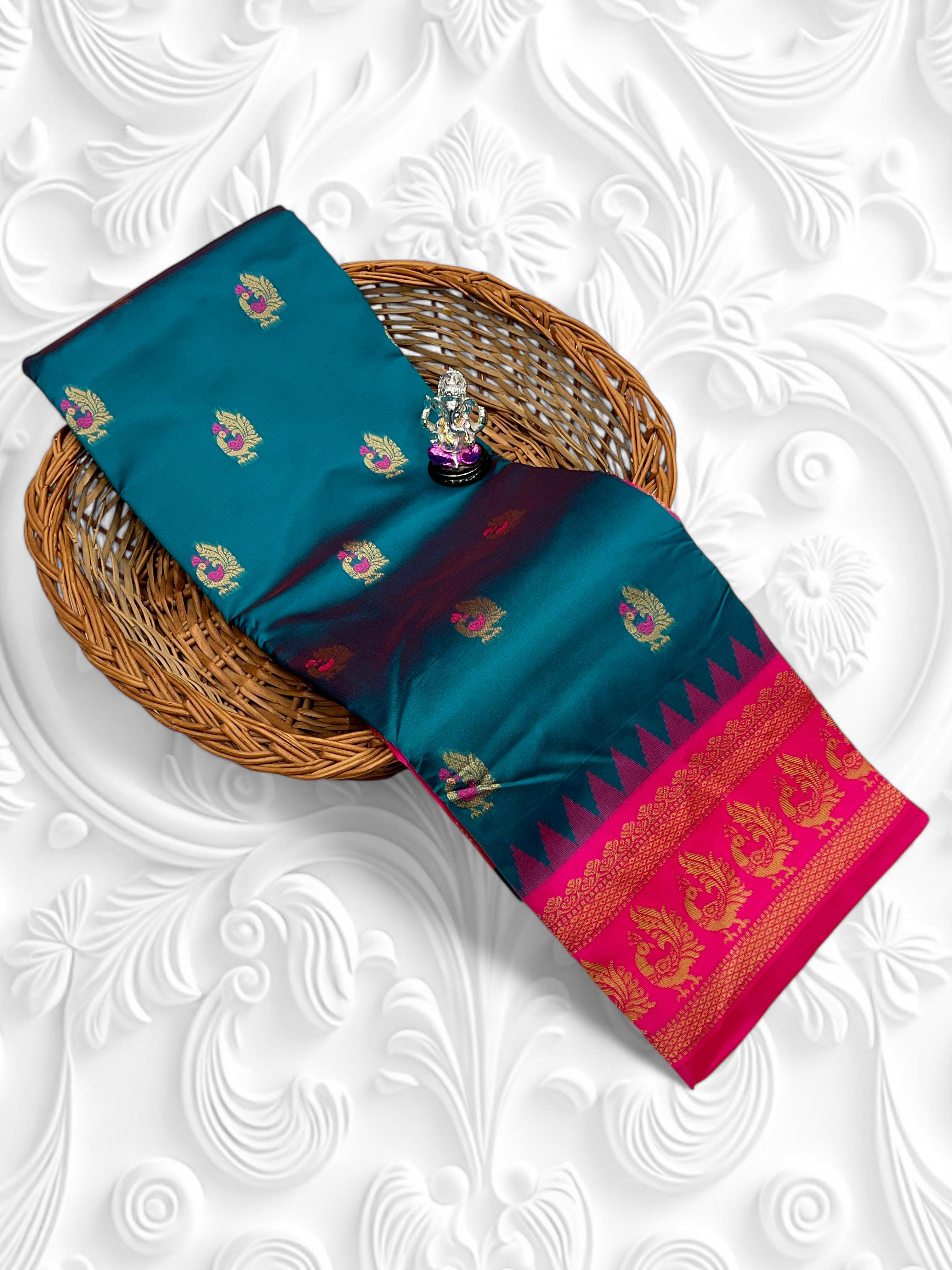 BEAUTIFUL SOFT SILK GADWAL PAITHANI SAREE