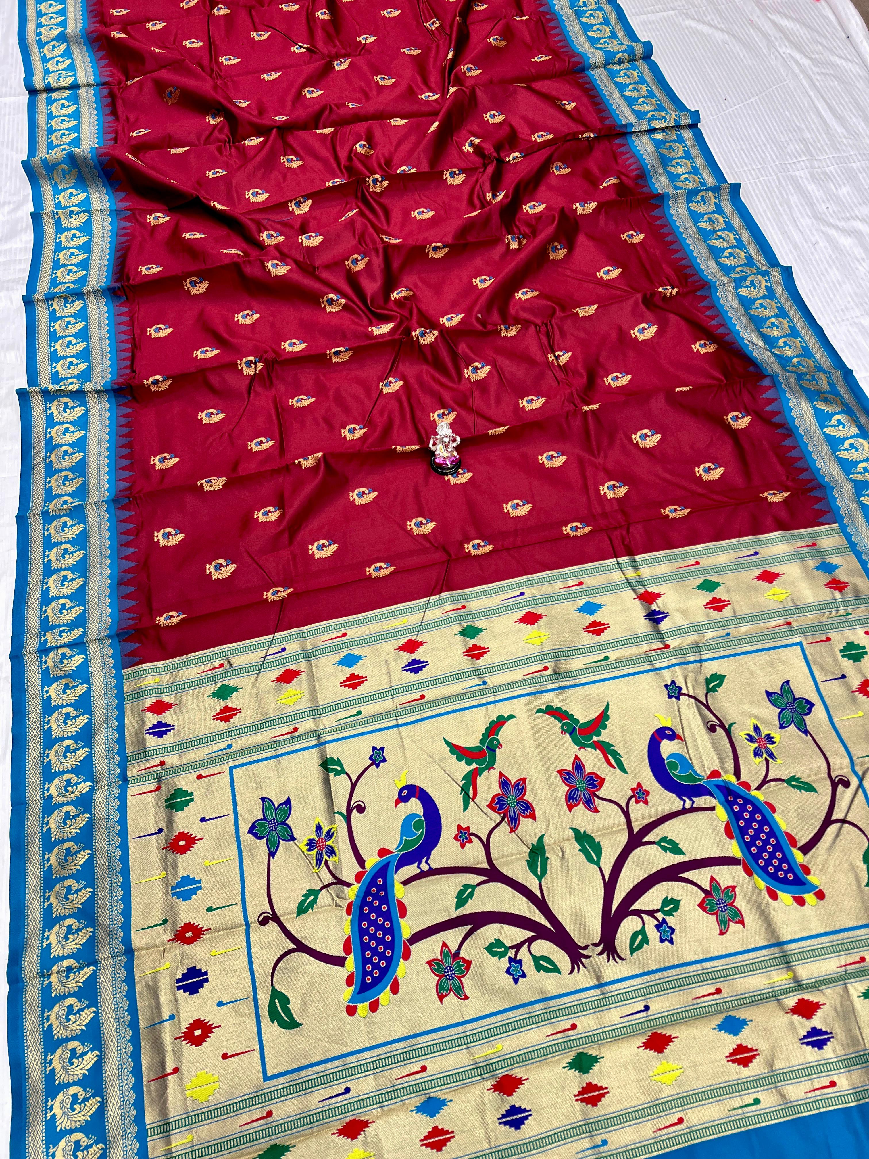 BEAUTIFUL SOFT SILK GADWAL PAITHANI SAREE