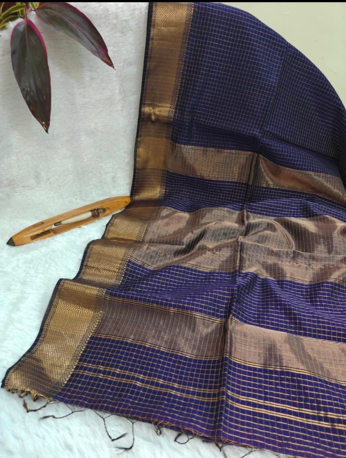 MAHESHWARI HANDLOOM SILK BY COTTON SAREE