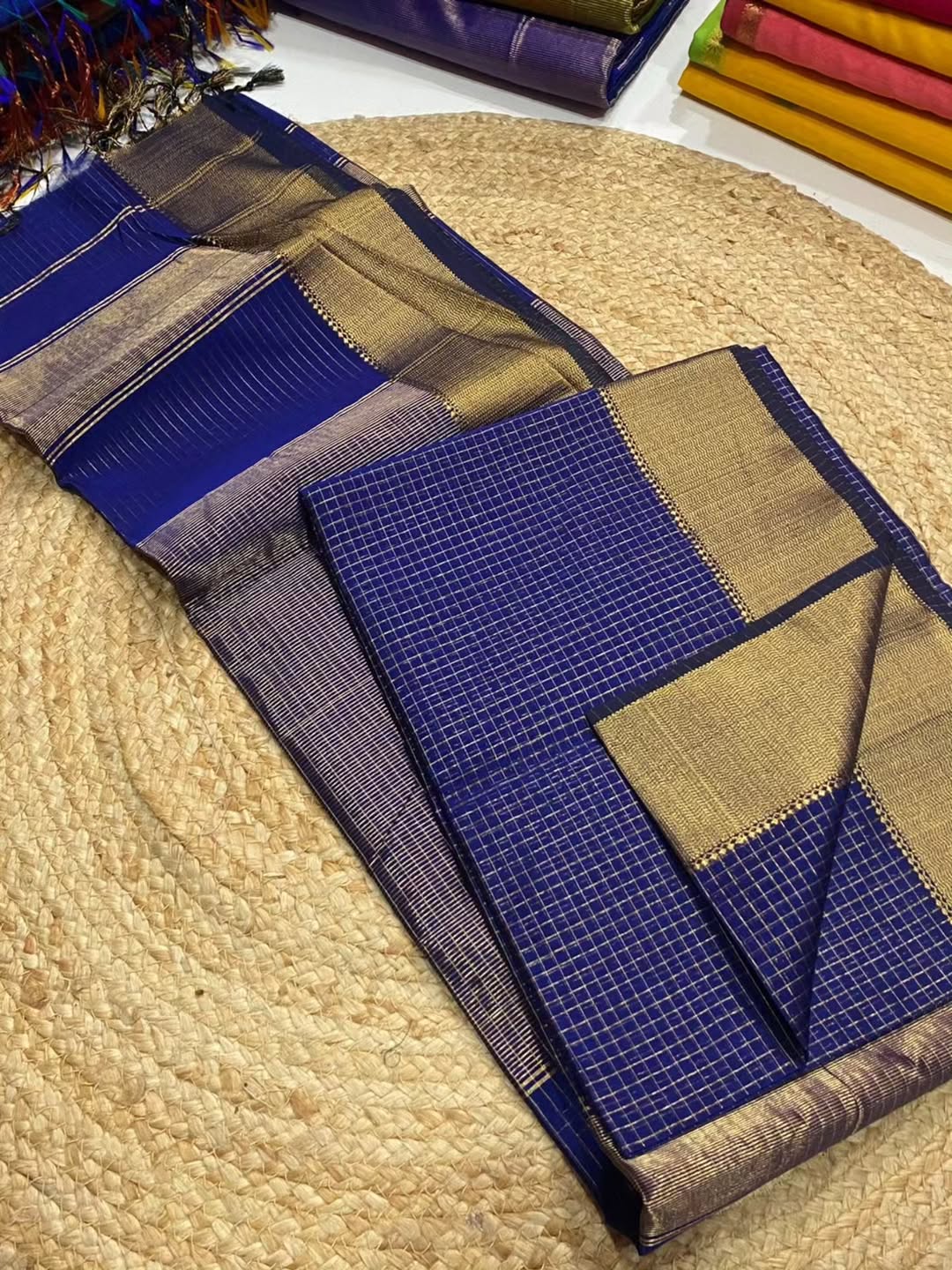 MAHESHWARI HANDLOOM SILK BY COTTON SAREE