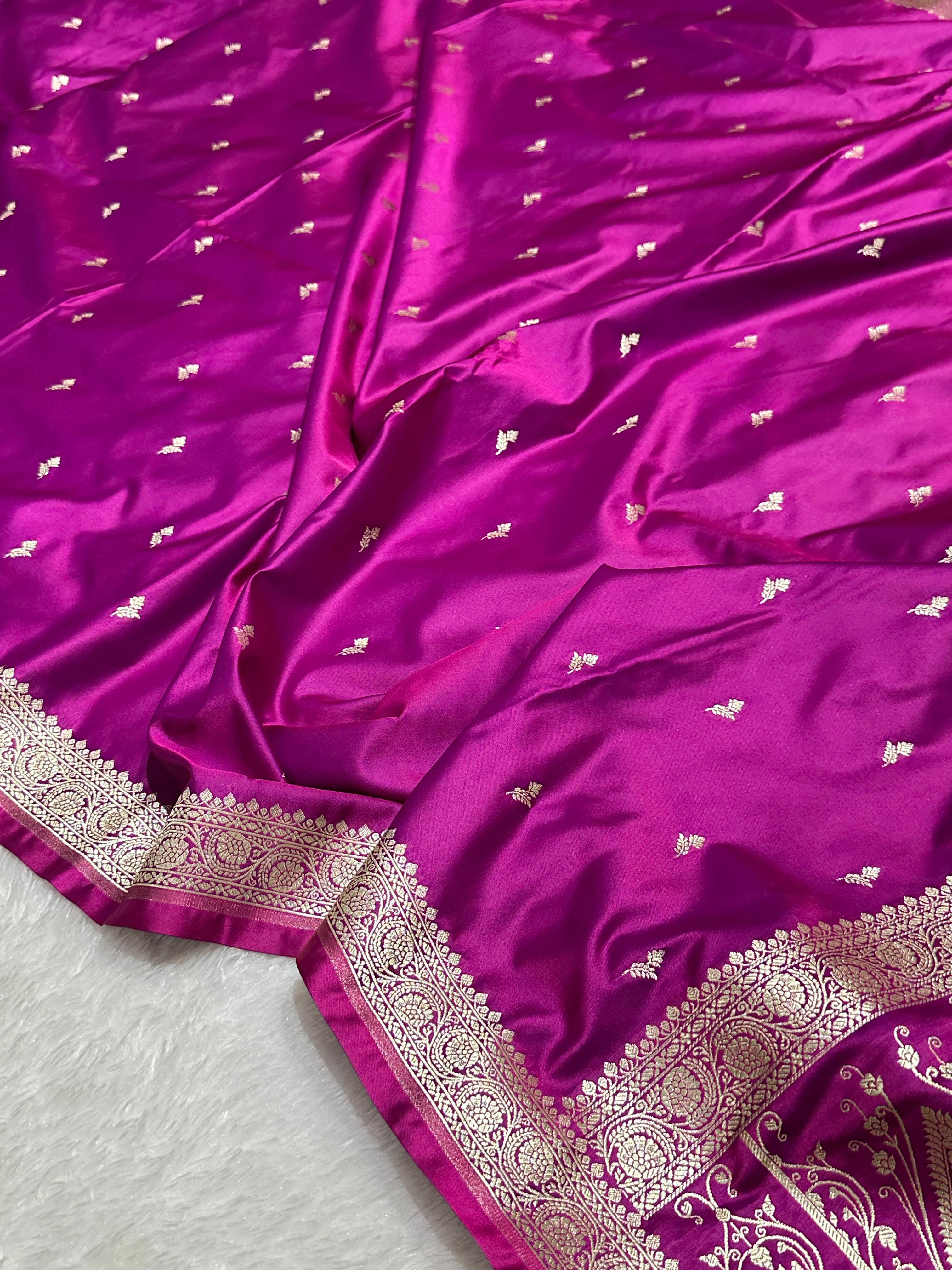 BANARASI HANDLOOM  VERY HIGH QUALITY PURE MASHRU SILK BEAUTIFUL SAREES