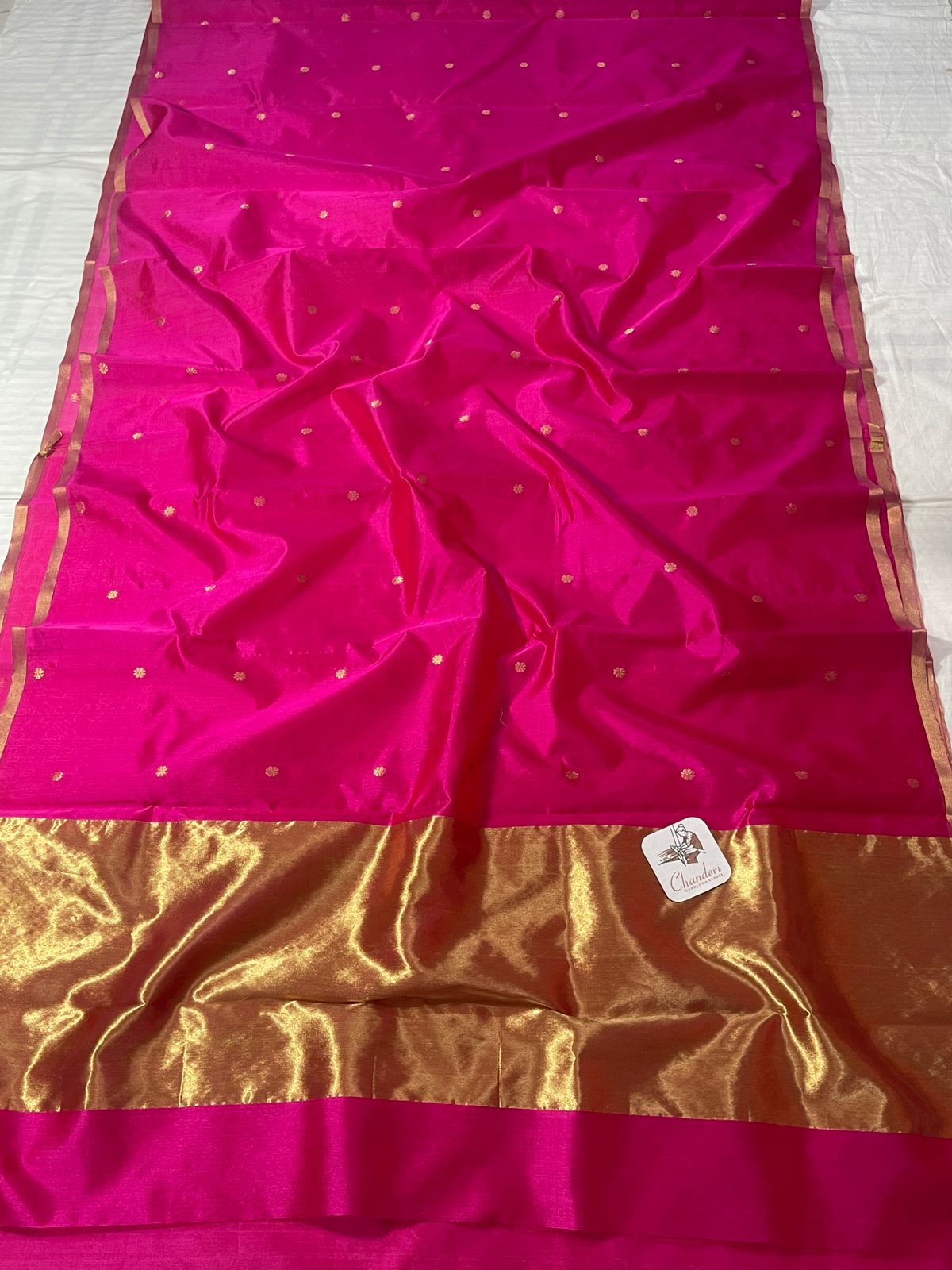 Pink Chanderi Handloom Saree – Graceful Beauty in Blush Tones