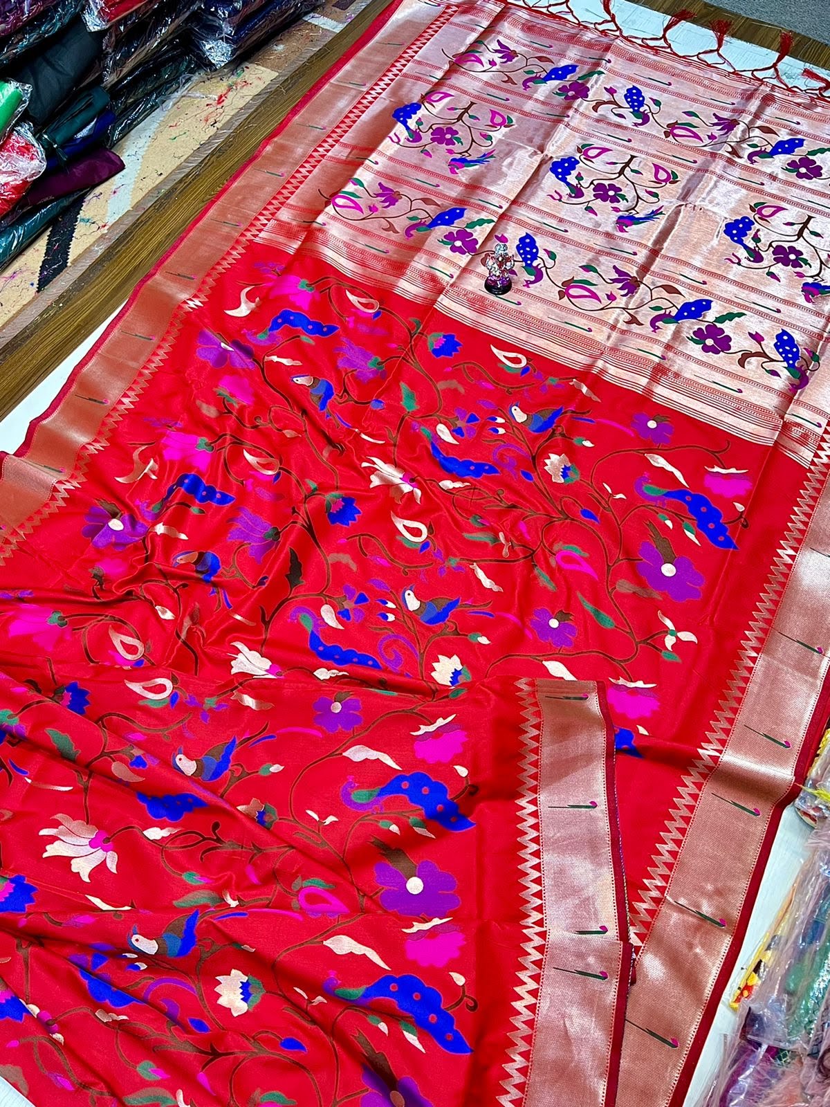 Heritage Loom – Soft Silk Brocade Paithani Saree