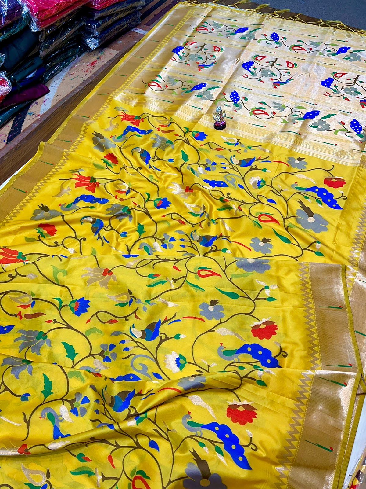 Heritage Loom – Soft Silk Brocade Paithani Saree