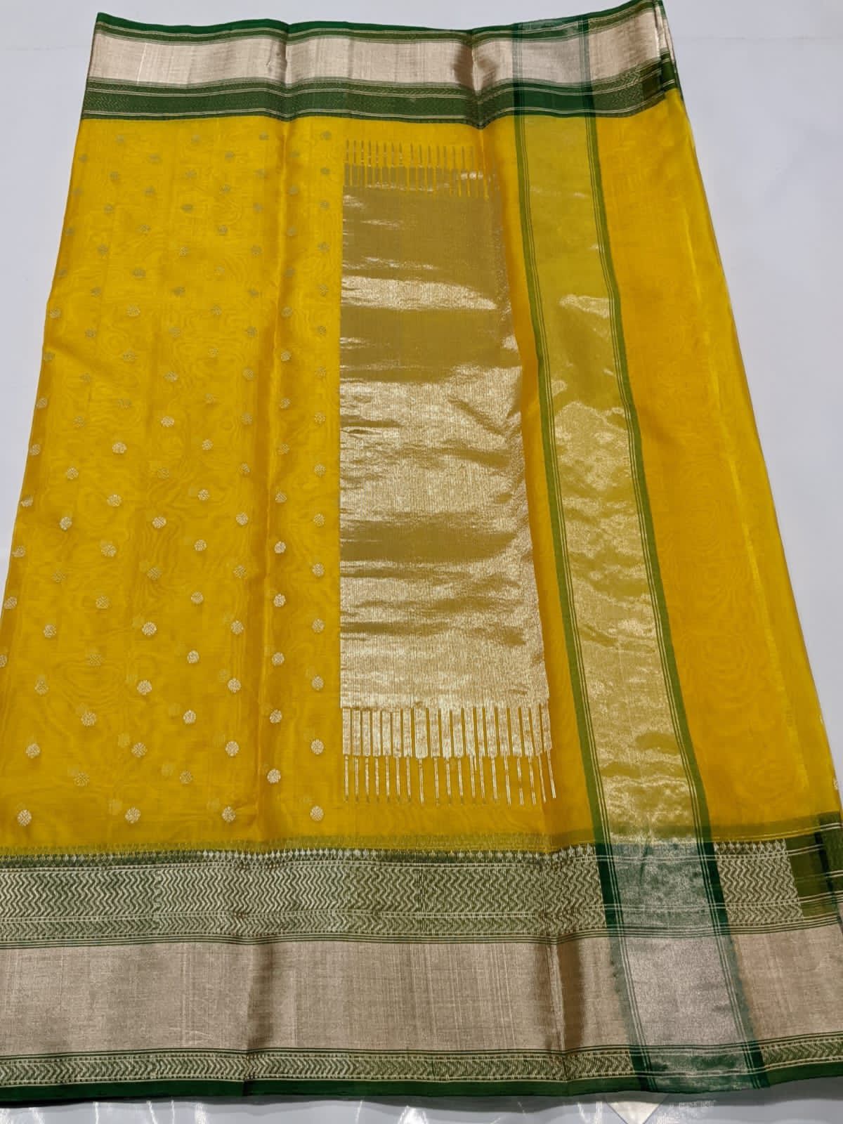 Premium Chanderi Katan Silk Saree with Heritage Detailing