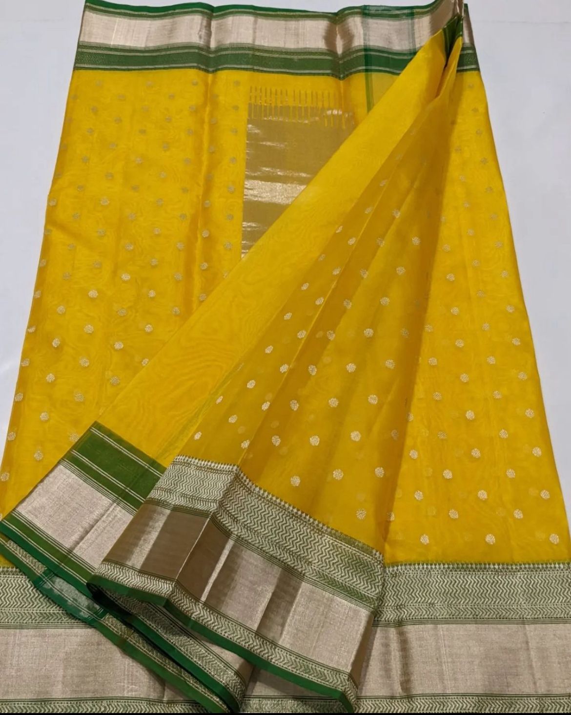 Premium Chanderi Katan Silk Saree with Heritage Detailing