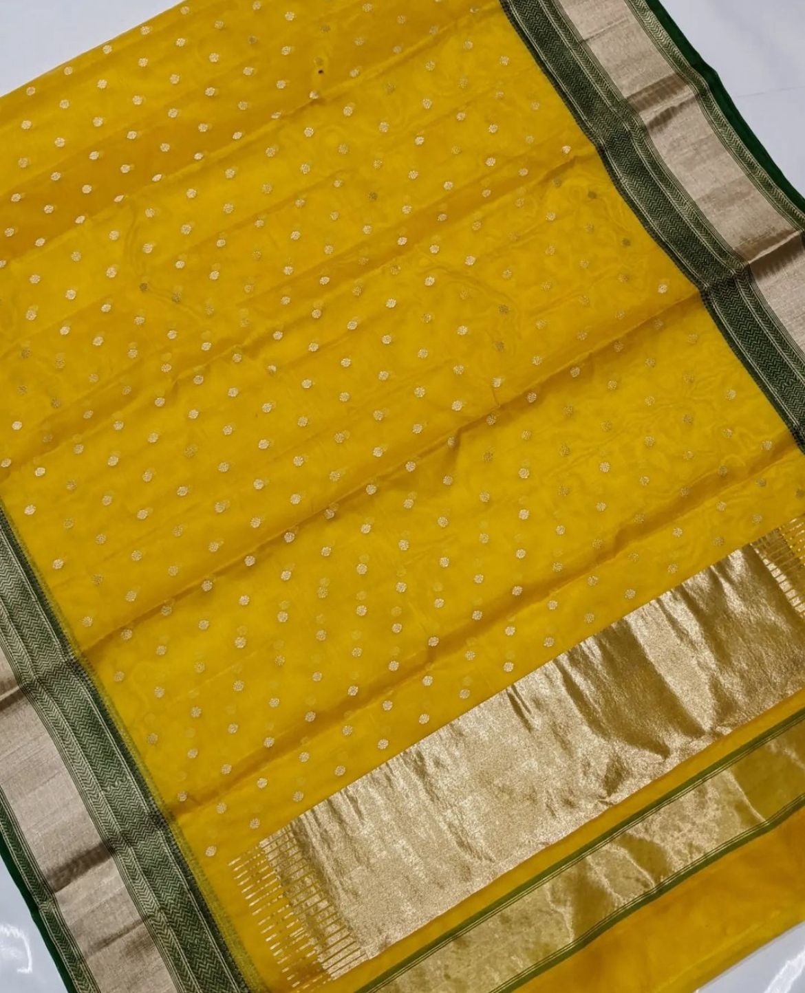Premium Chanderi Katan Silk Saree with Heritage Detailing