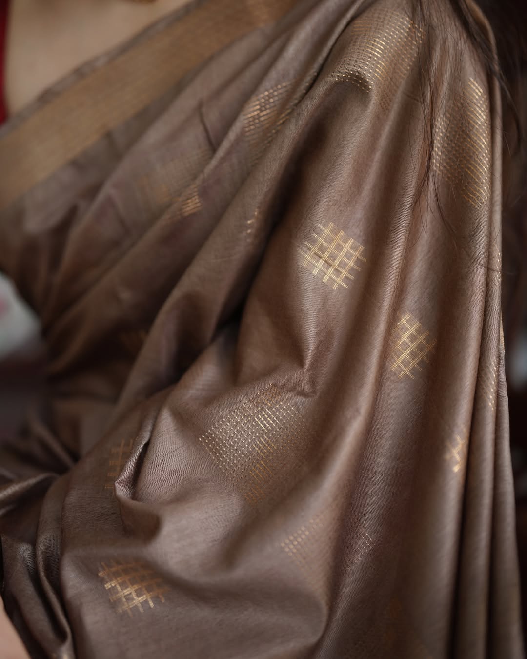 Elegant Charm – Kota Viscose/Semi Silk Saree with Boota Design