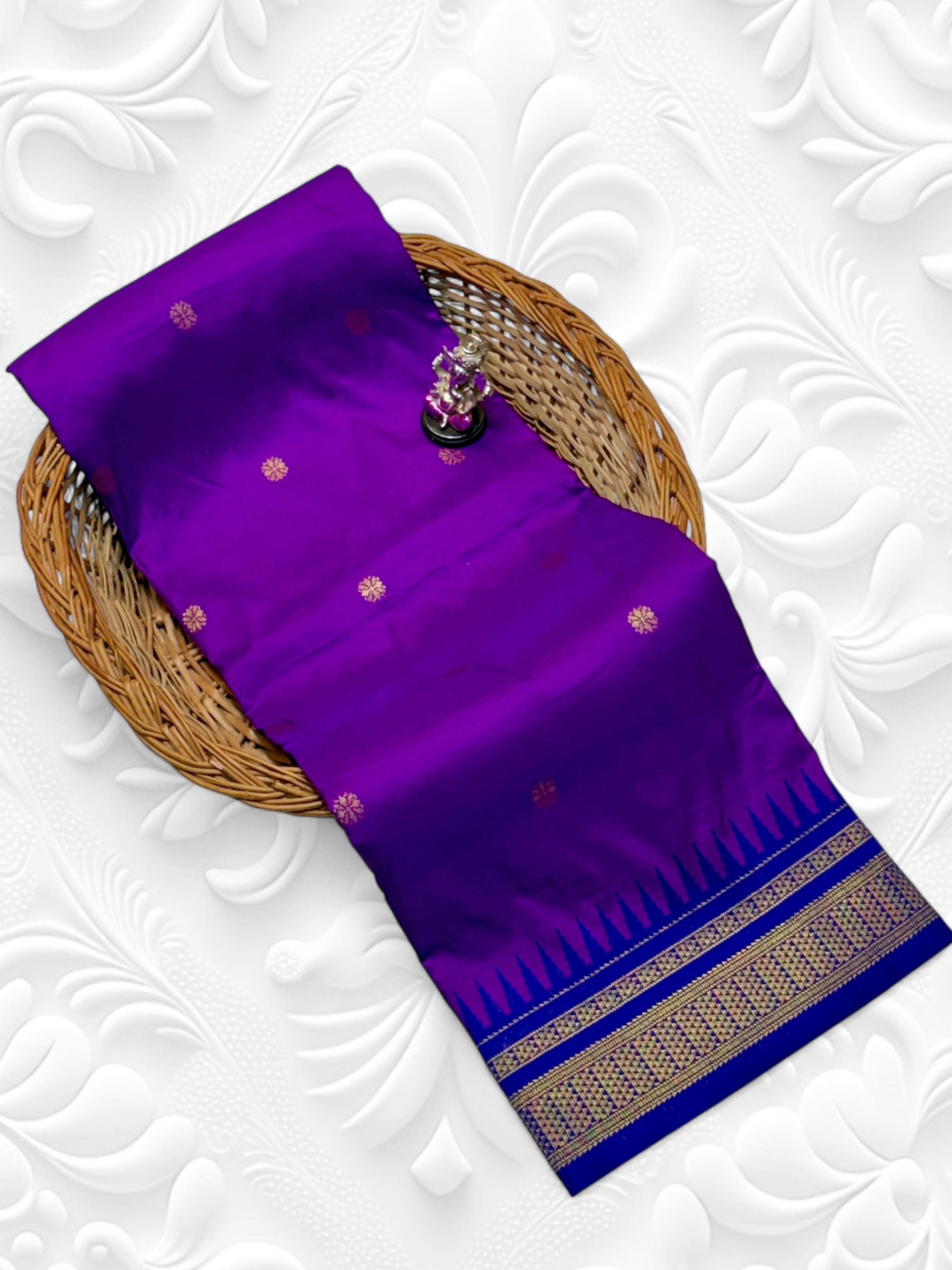 Half Silk Irkal Paithani – Grace in Every Drape
