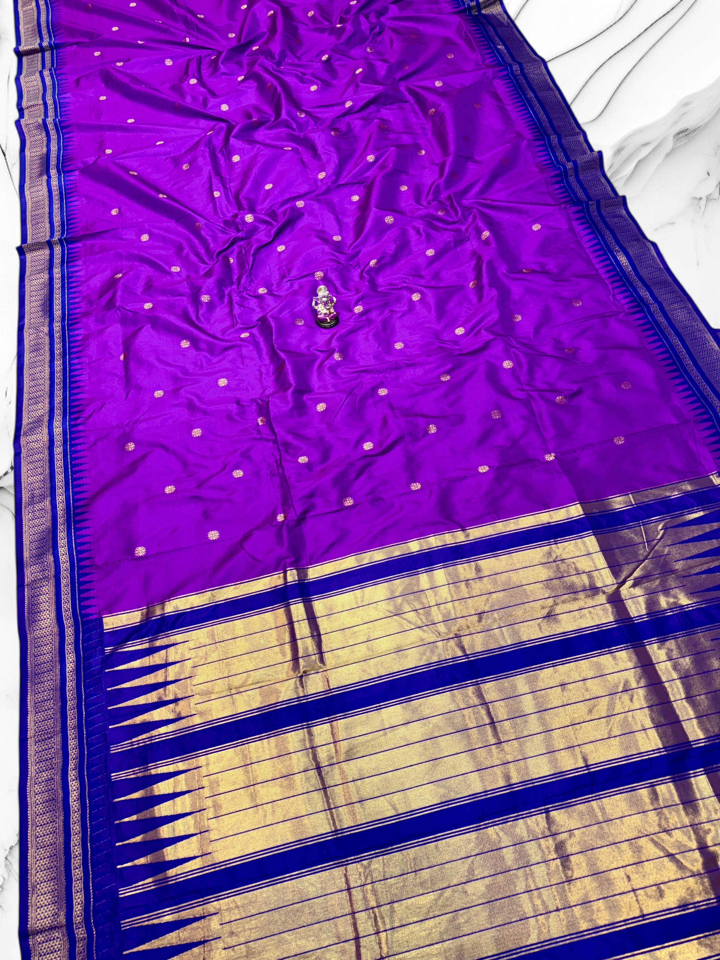 Half Silk Irkal Paithani – Grace in Every Drape