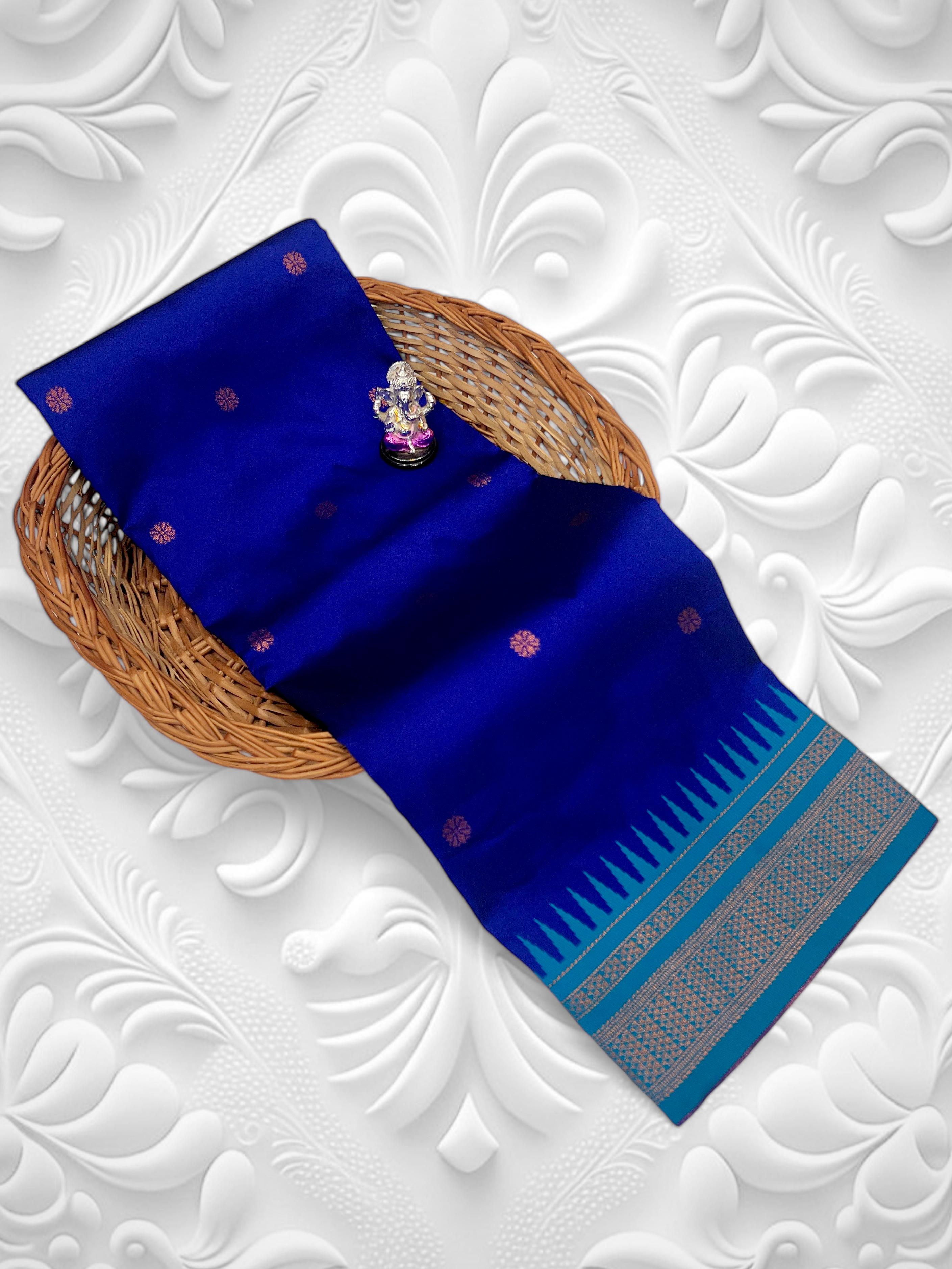 Half Silk Irkal Paithani – Grace in Every Drape