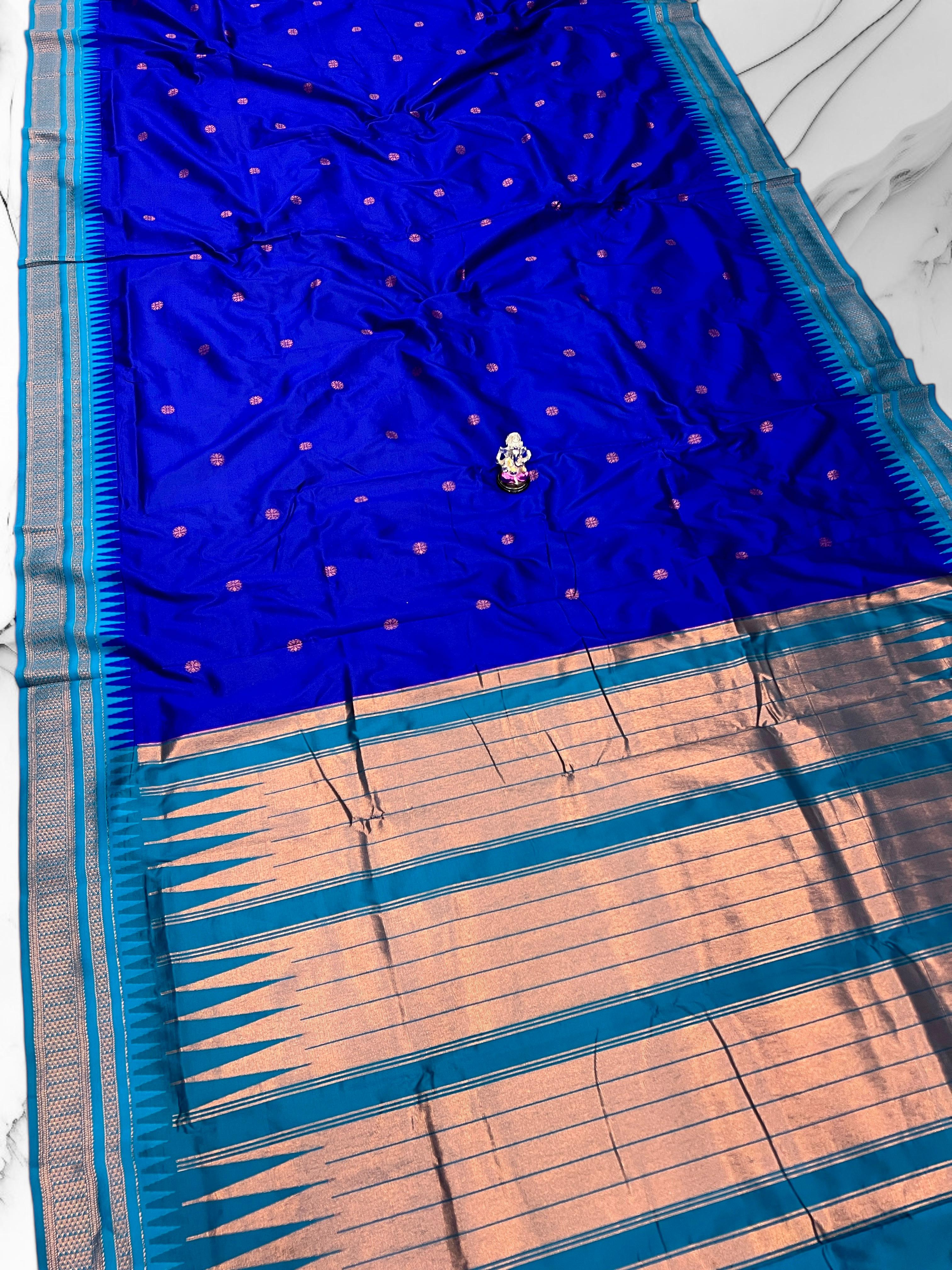 Half Silk Irkal Paithani – Grace in Every Drape