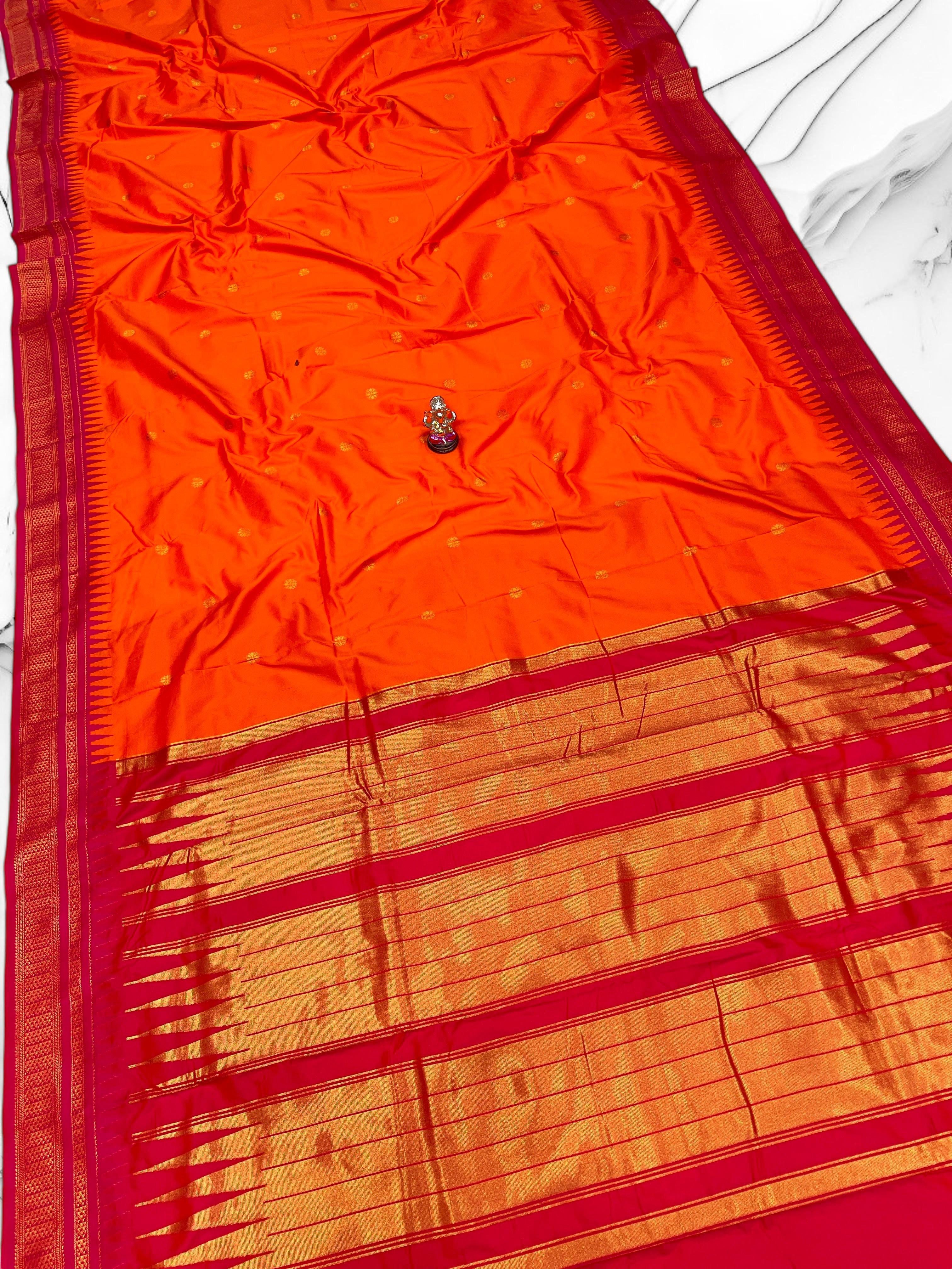 Half Silk Irkal Paithani – Grace in Every Drape