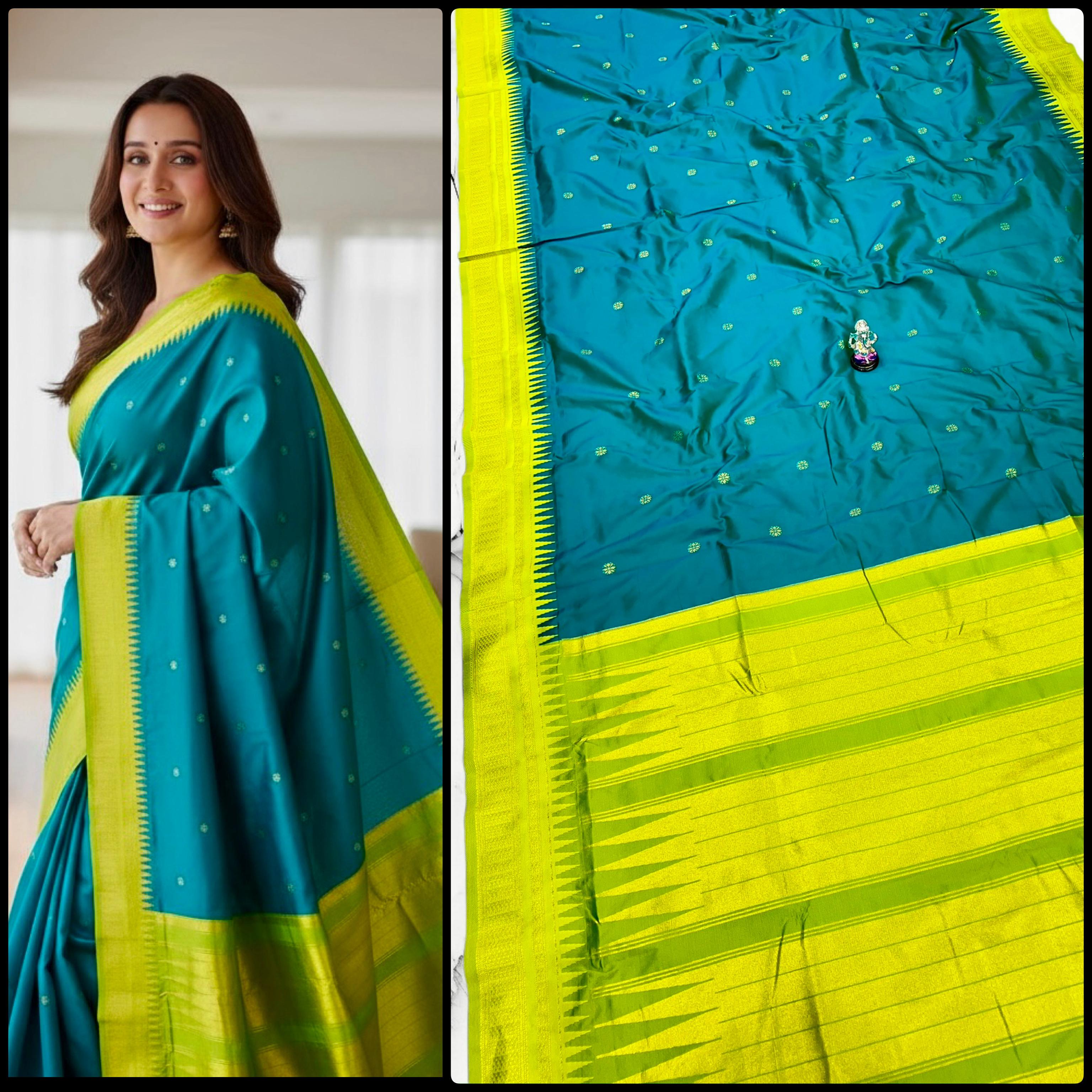 Half Silk Irkal Paithani – Grace in Every Drape